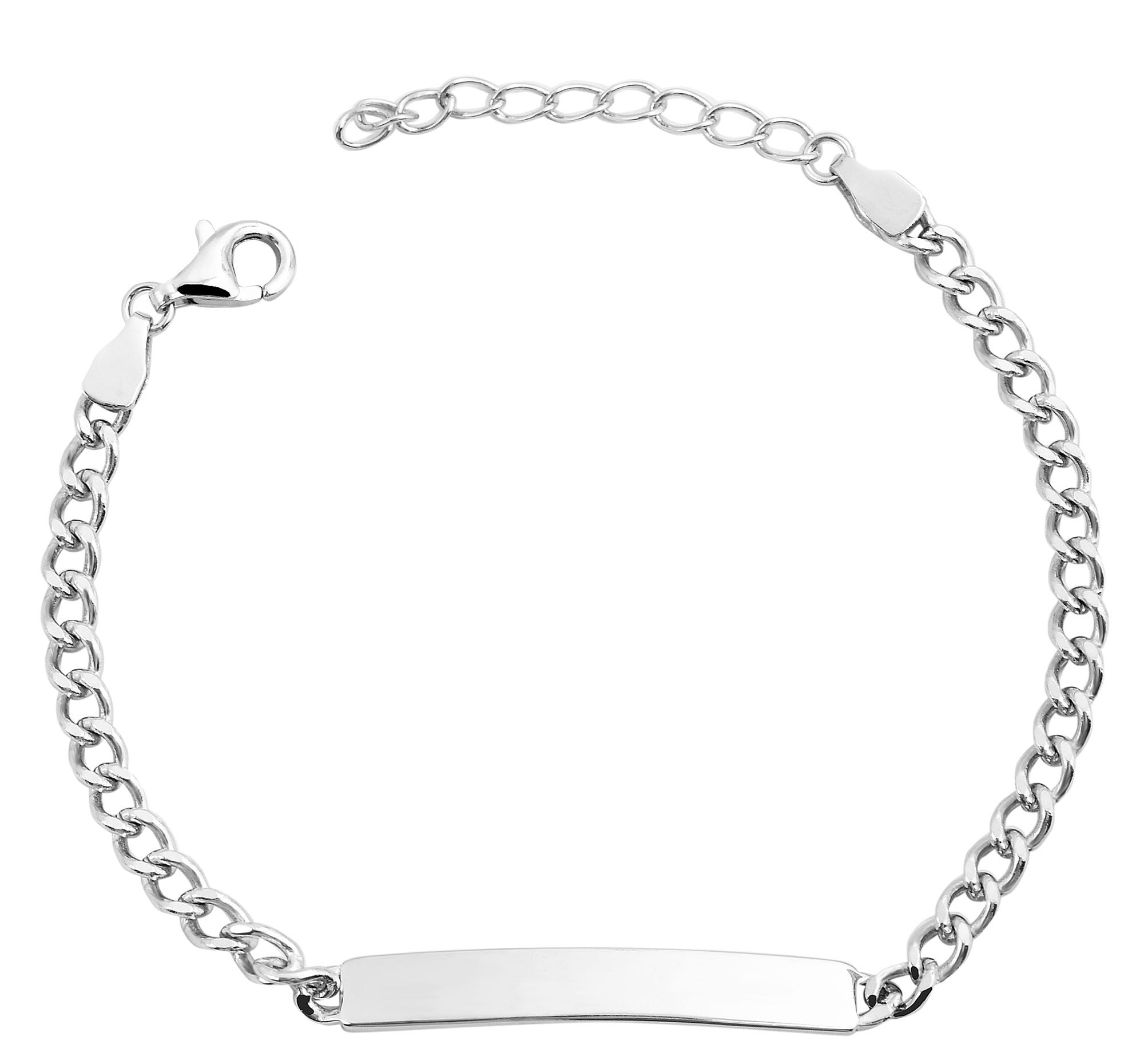 Adelia´s Panzerarmband »Damen Armband ¿ Panzerarmband aus 925 Silber 14 cm«