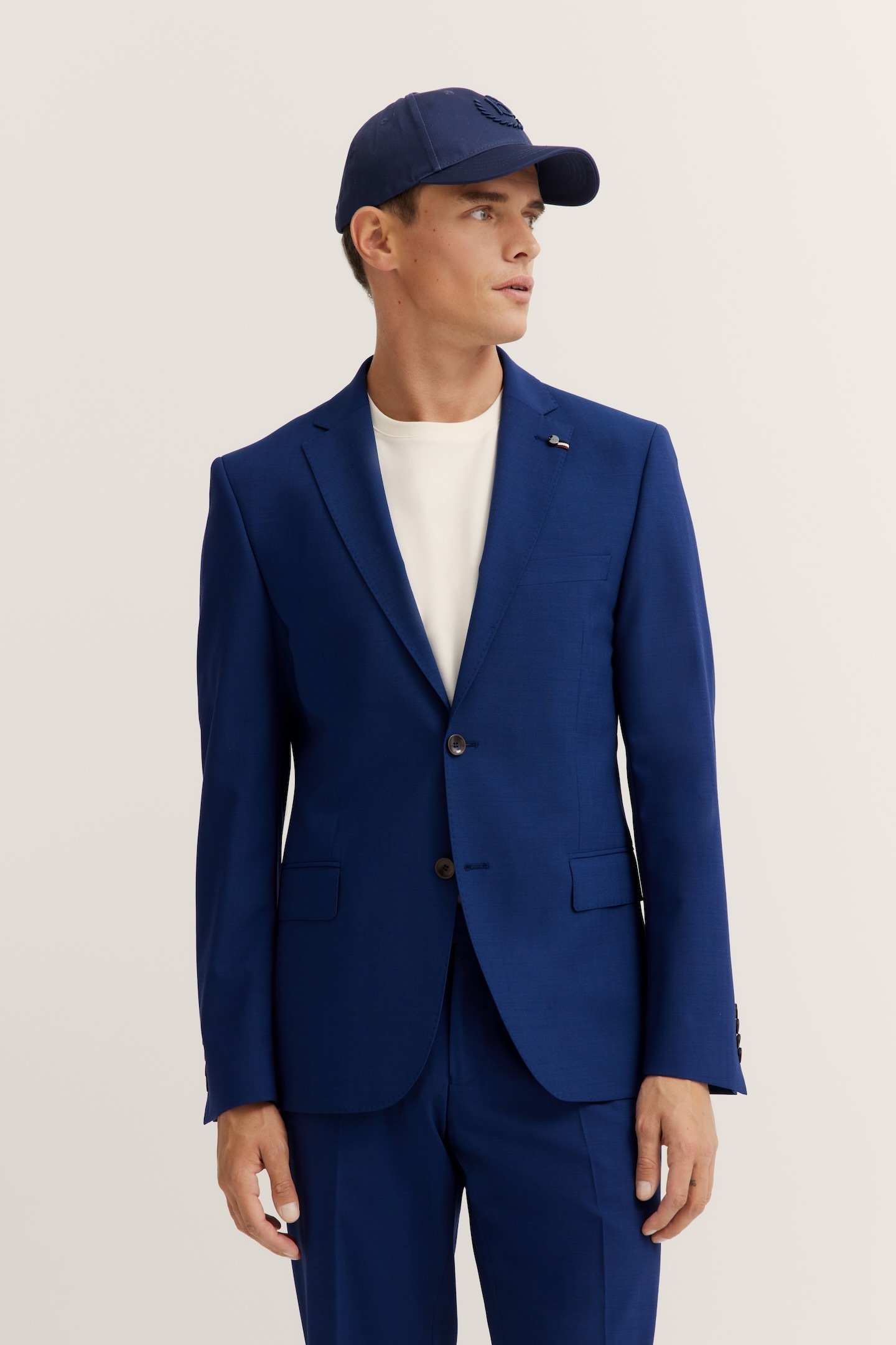 Bugatti Herren Anzugsakko »Mix & Match« Modern Fit in blau, Größe 58