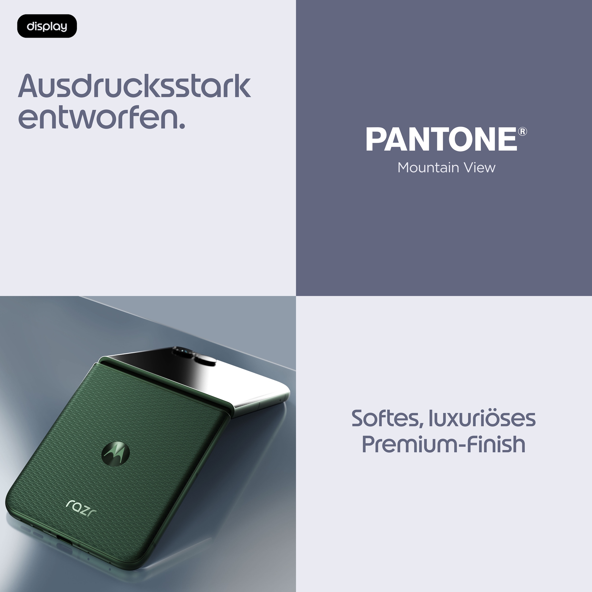 Motorola Smartphone »razr 70 plus« PANTONE® Mountain View