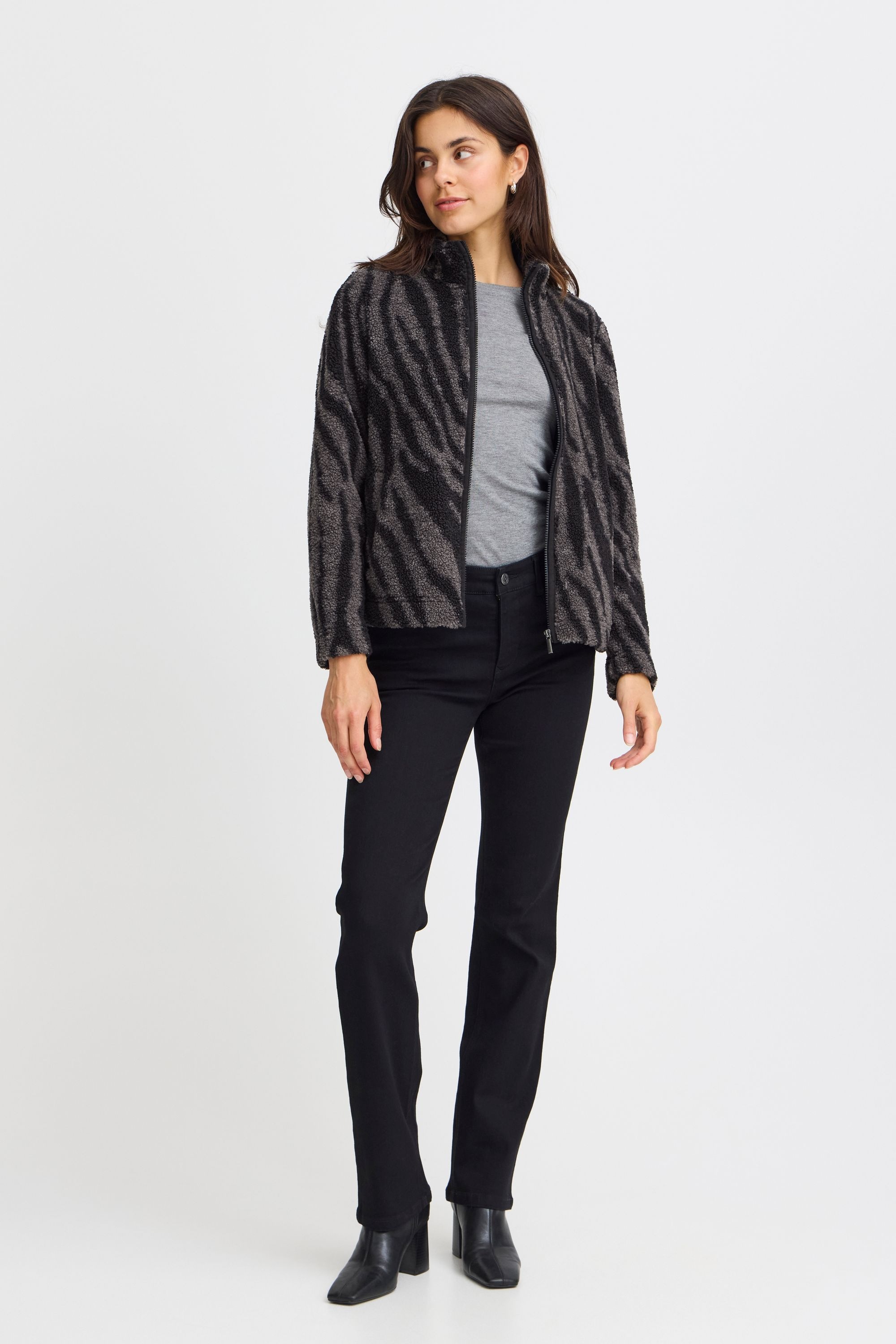 fransa Kapuzenfleecejacke »Sweatjacke FRNOVA CAR 2«