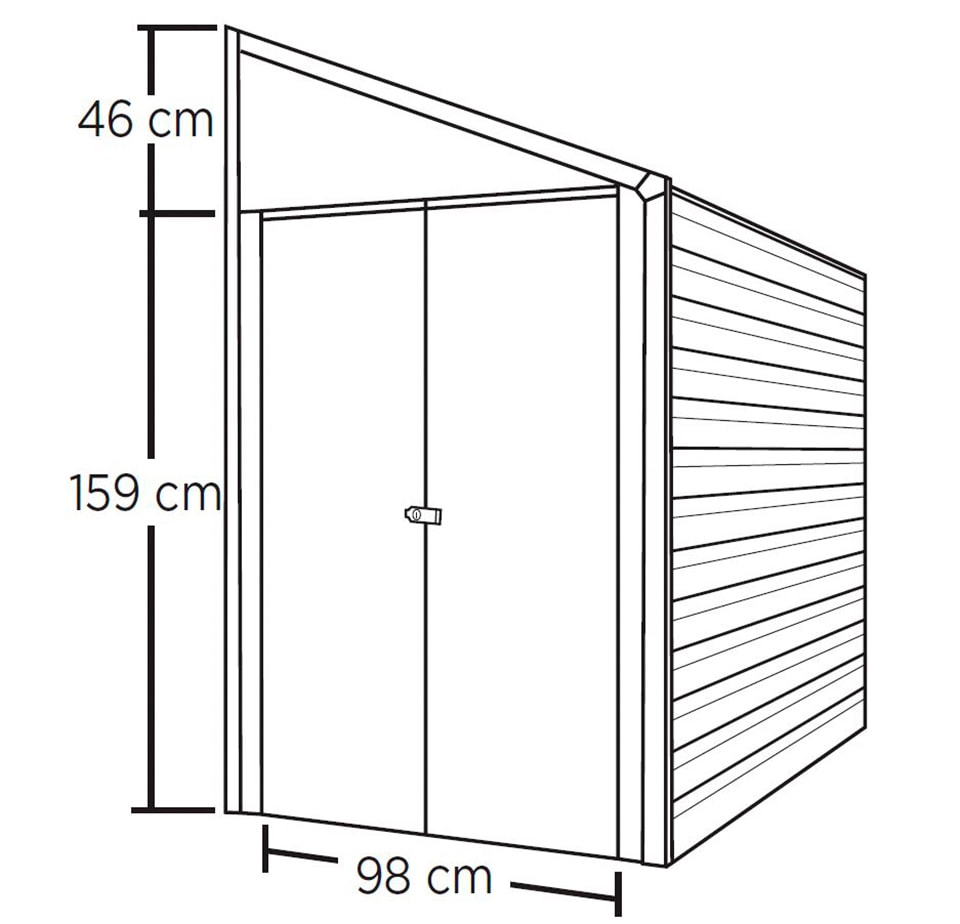 SPACEMAKER Gerätehaus, Metall