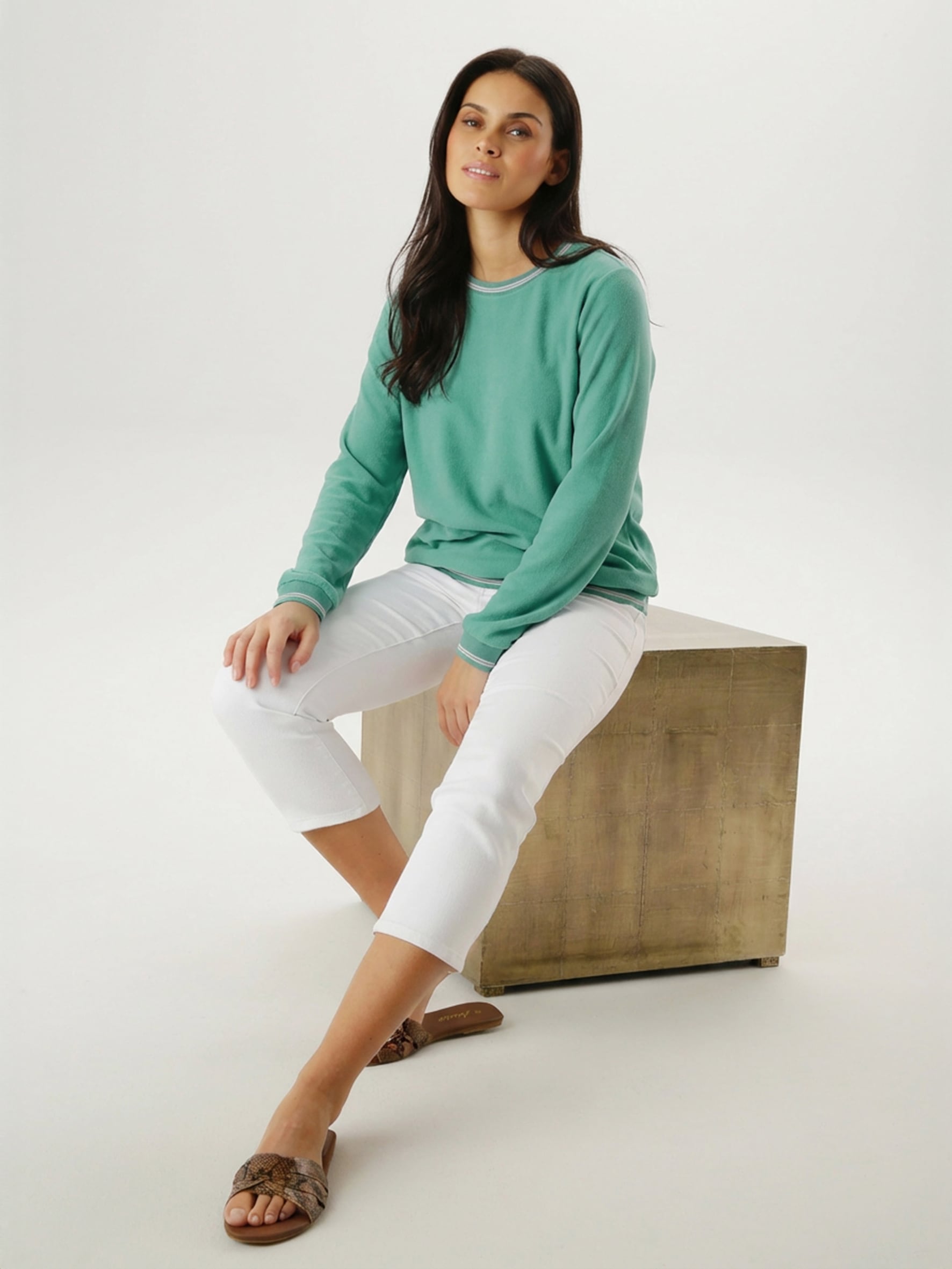 Aniston SELECTED Shirtbluse mit sportiven Bündchen - NEUE KOLLEKTION