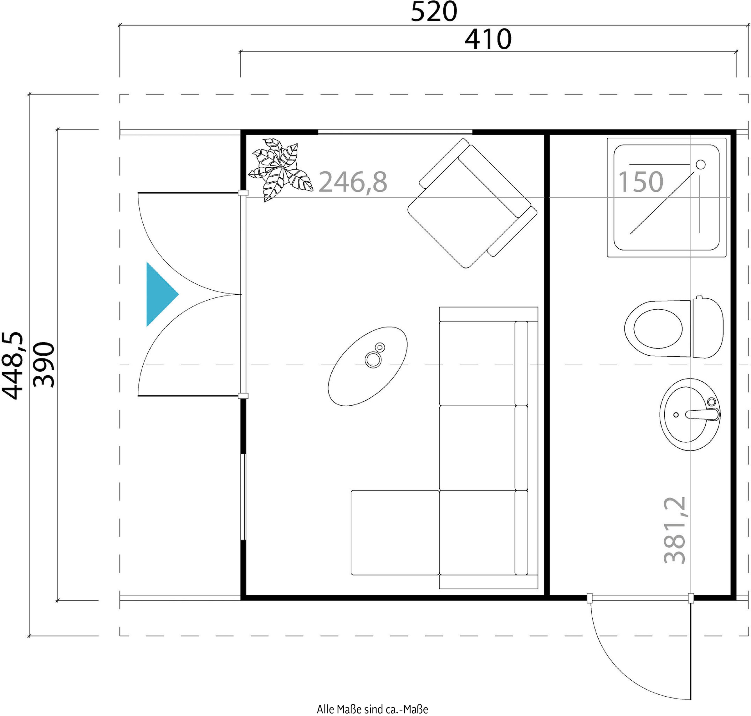 LASITA MAJA Gartenhaus »MURANO«