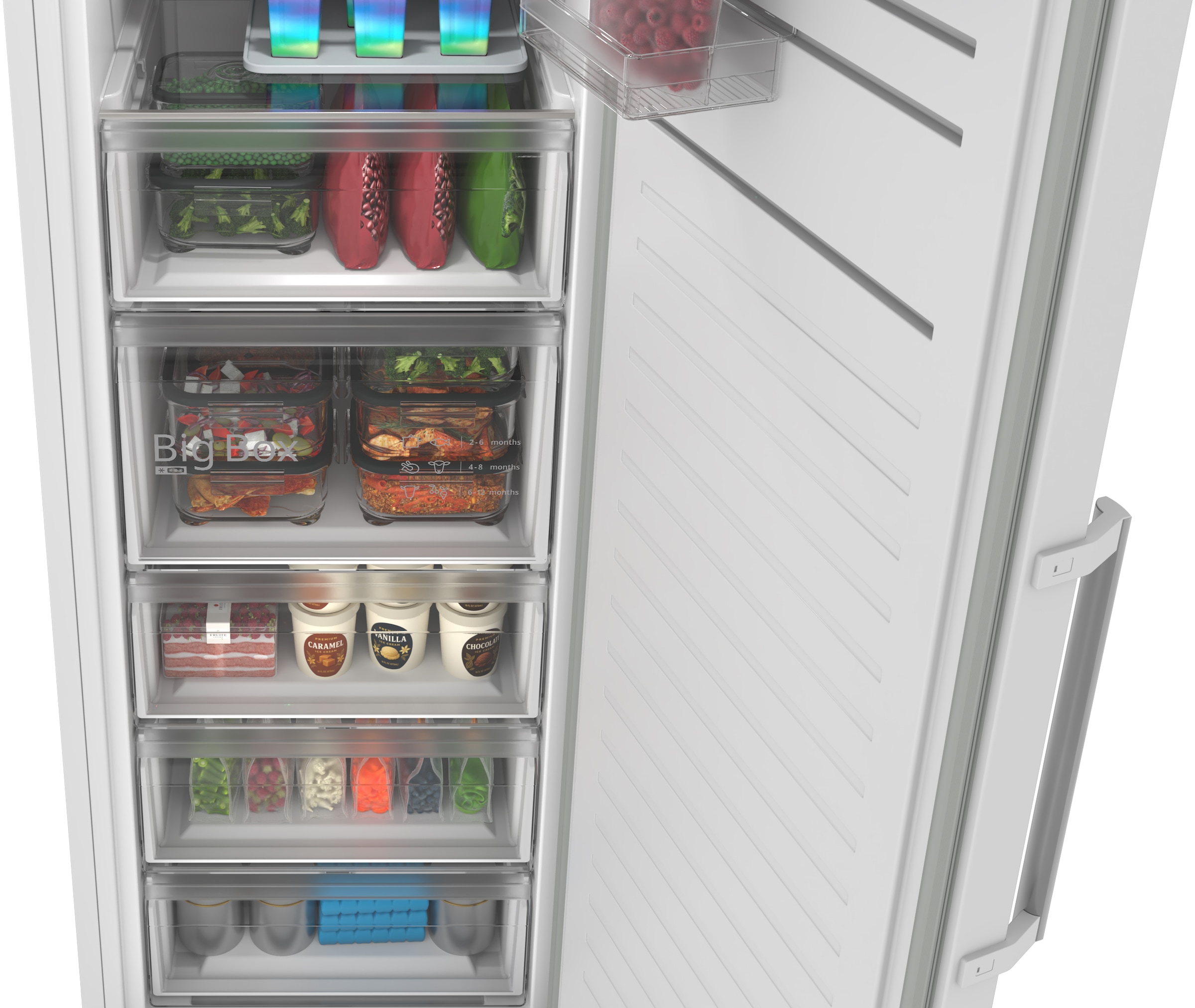 BOSCH Gefrierschrank NoFrost Serie 4 »GSN36VWCG« 186,2 cm hoch 59,5 cm breit Großzügiges XXL-Volumen & bequemes Total No Frost gegen Vereisung