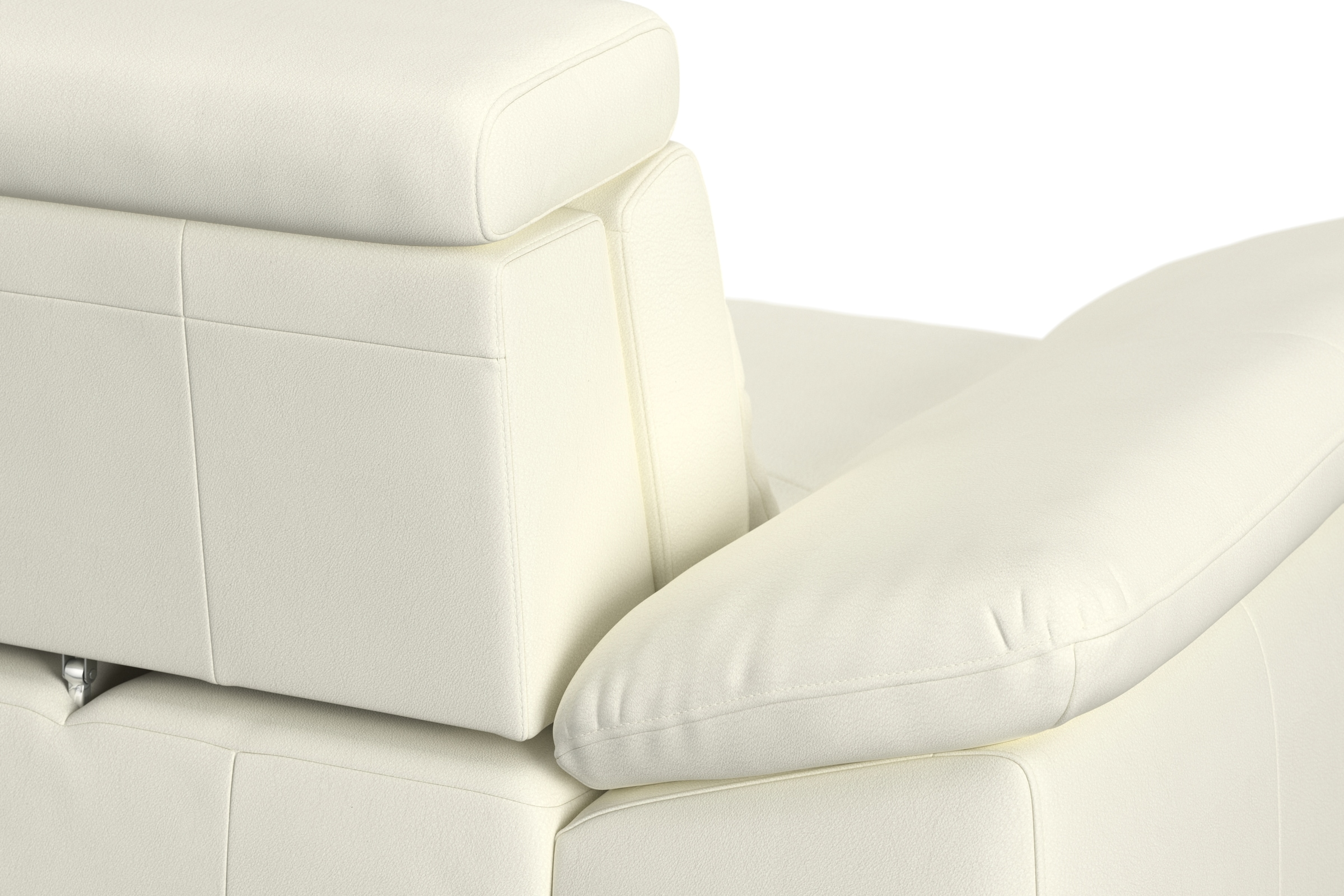 sit&more Ecksofa »Cabrio L-Form, mit Sitztiefenverstellung, Arm- und Kopfteilverstellung«, 2 Nierenkissen, Federkern, optional Bettfunktion und Stauraum