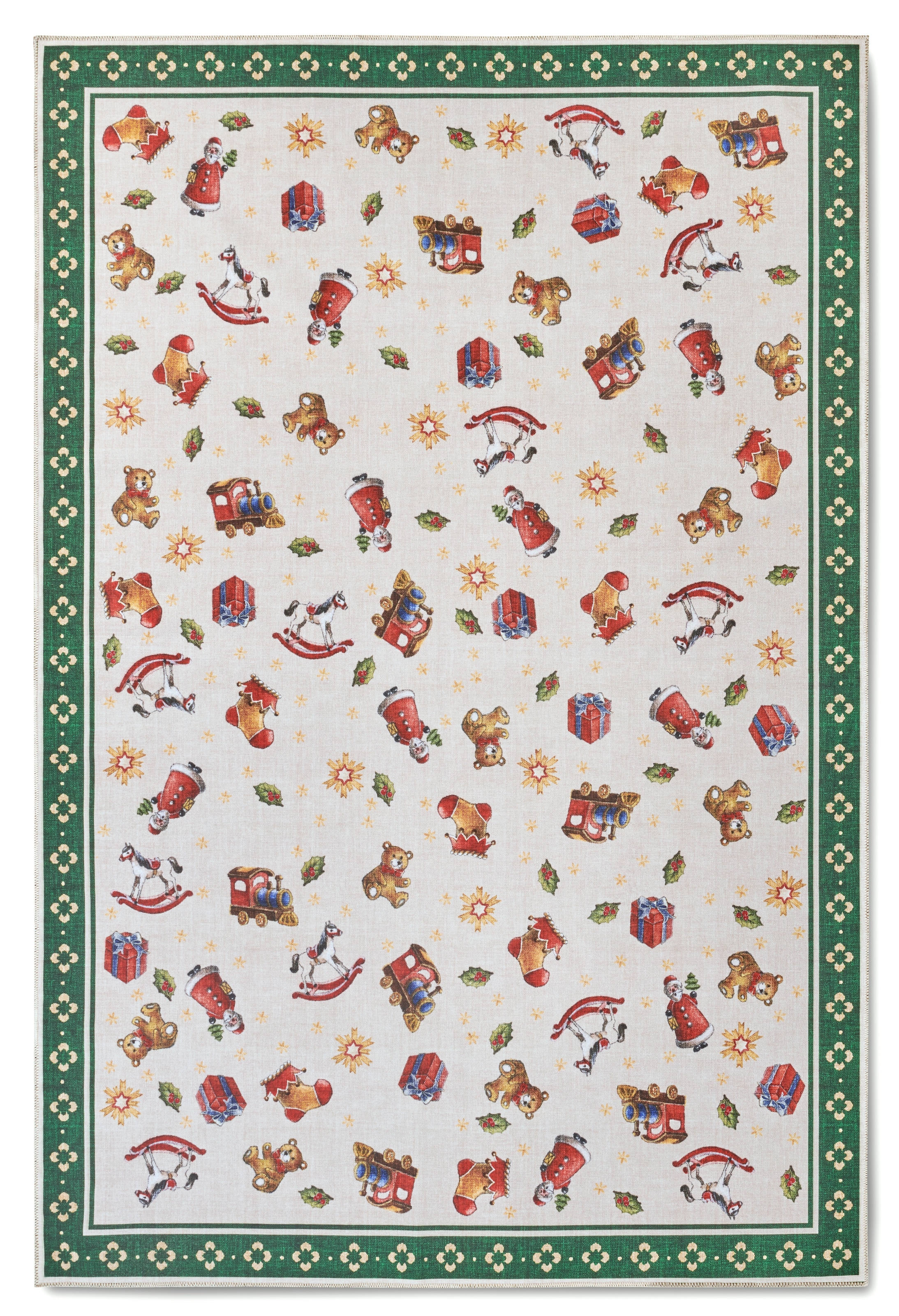 Villeroy & Boch Teppich »Nostalgic Toy's Delight, eckig, rund und Läufer«, rechteckig, 3 mm Höhe, Weihnachten, Wohnzimmer, Flur, Geschenk, Toys Delight, Dekoration