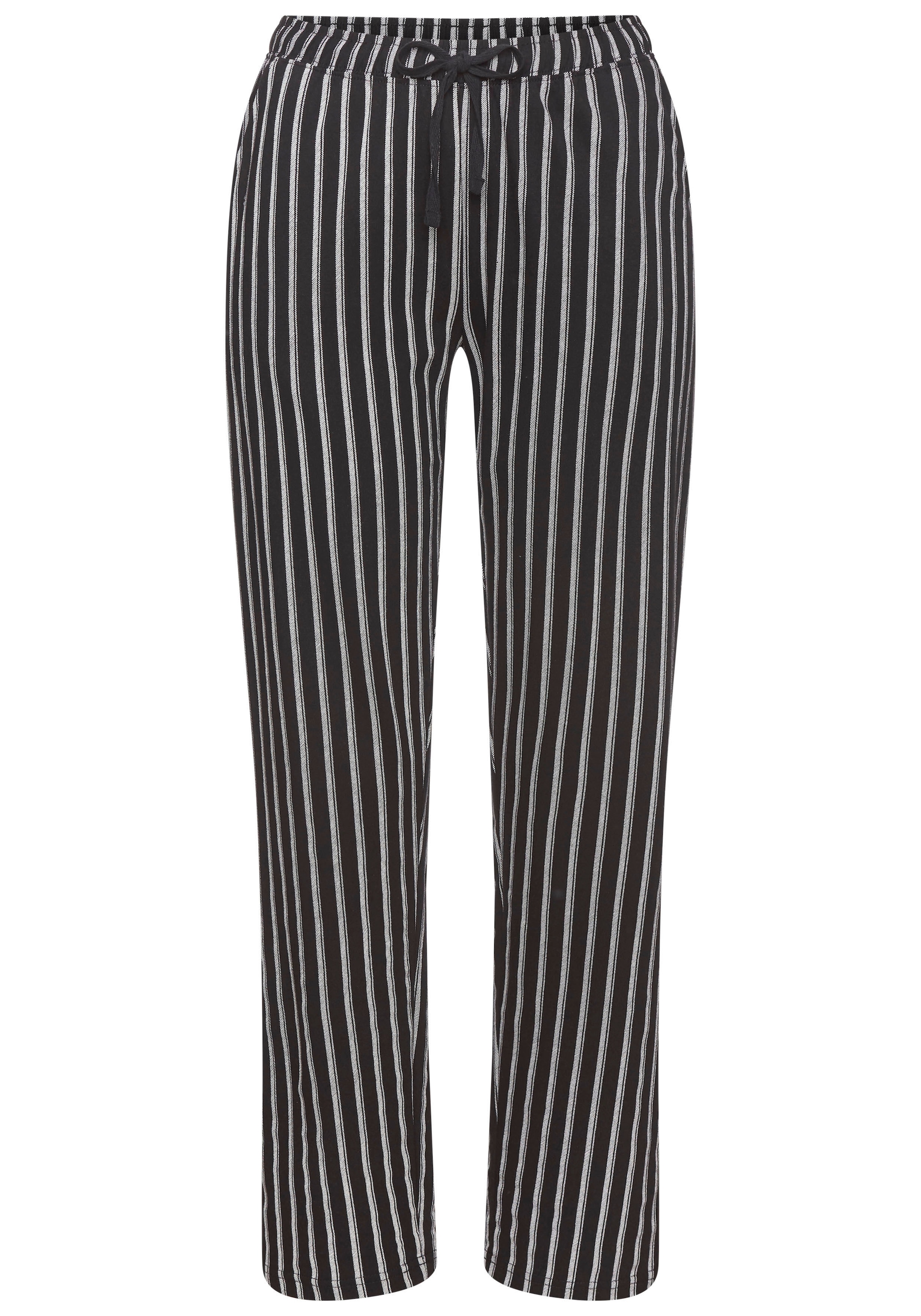 Vivance Dreams Pyjamahose, (Packung, 2 tlg.), Mit Streifen und Karos