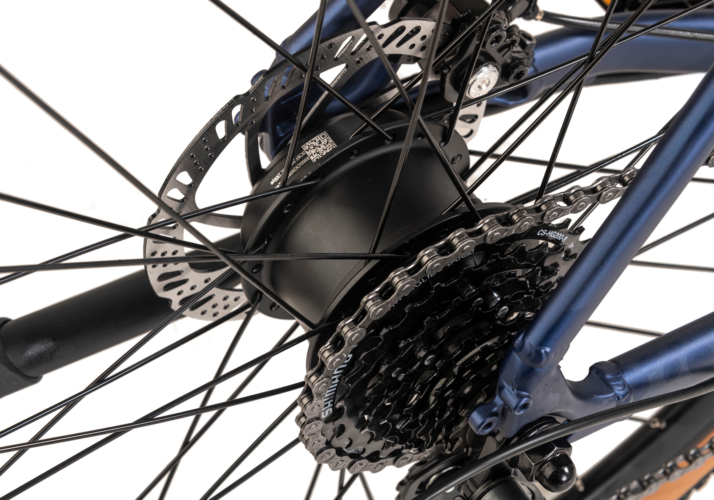 Adore E-Bike »GTR-770 28" Alu Gravel Tourenfahrrad«, 8 Gang, Shimano, Claris, Heckmotor 250 W, (30NM / 10Ah, dunkelblau matt), Pedelec, Elektrofahrrad für Damen u. Herren