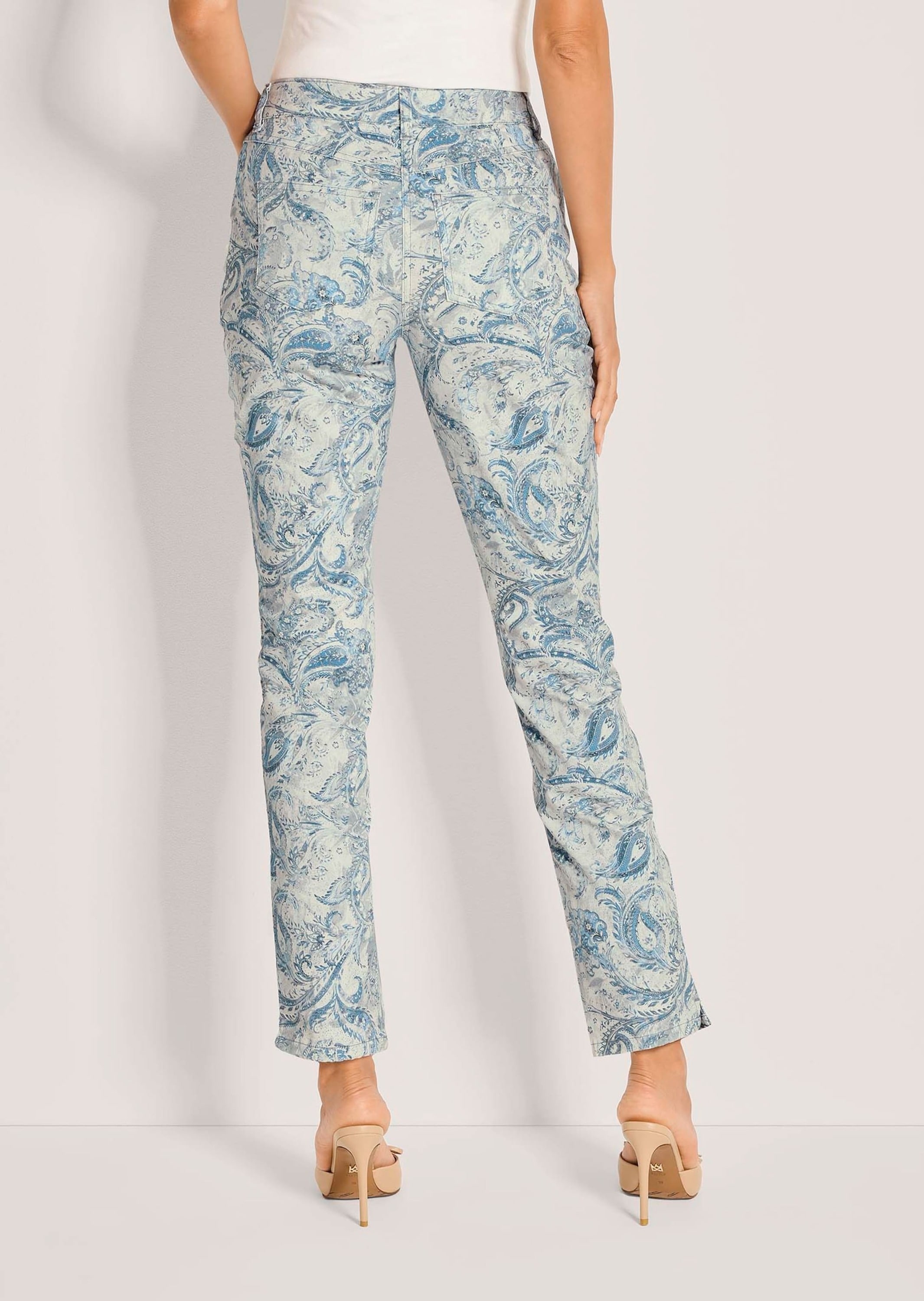 MADELEINE Chinos »Druckhose Jerseyhose mit Paisley-Muster«
