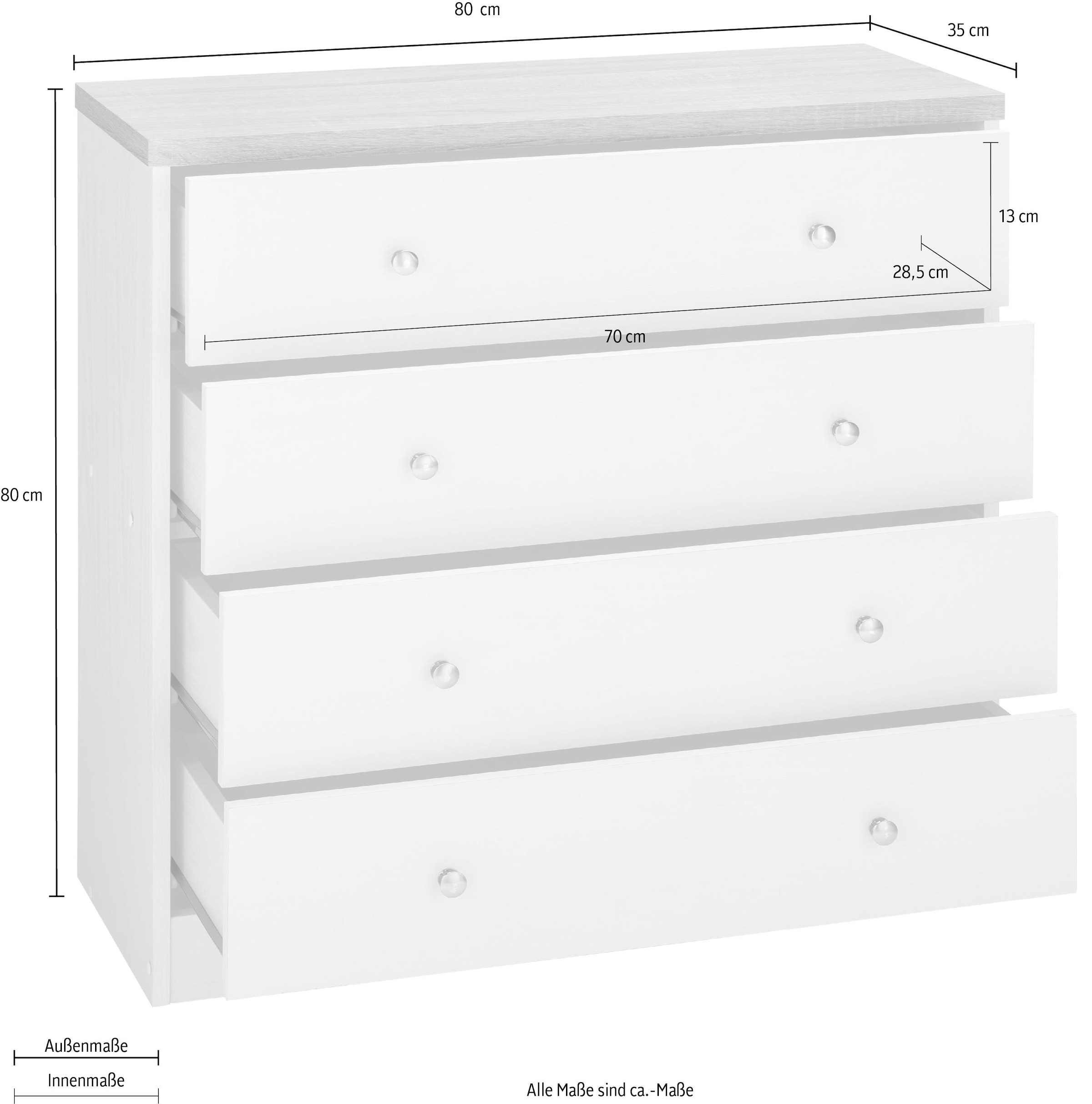 Home affaire Kommode »Heide«, Breite 70 cm