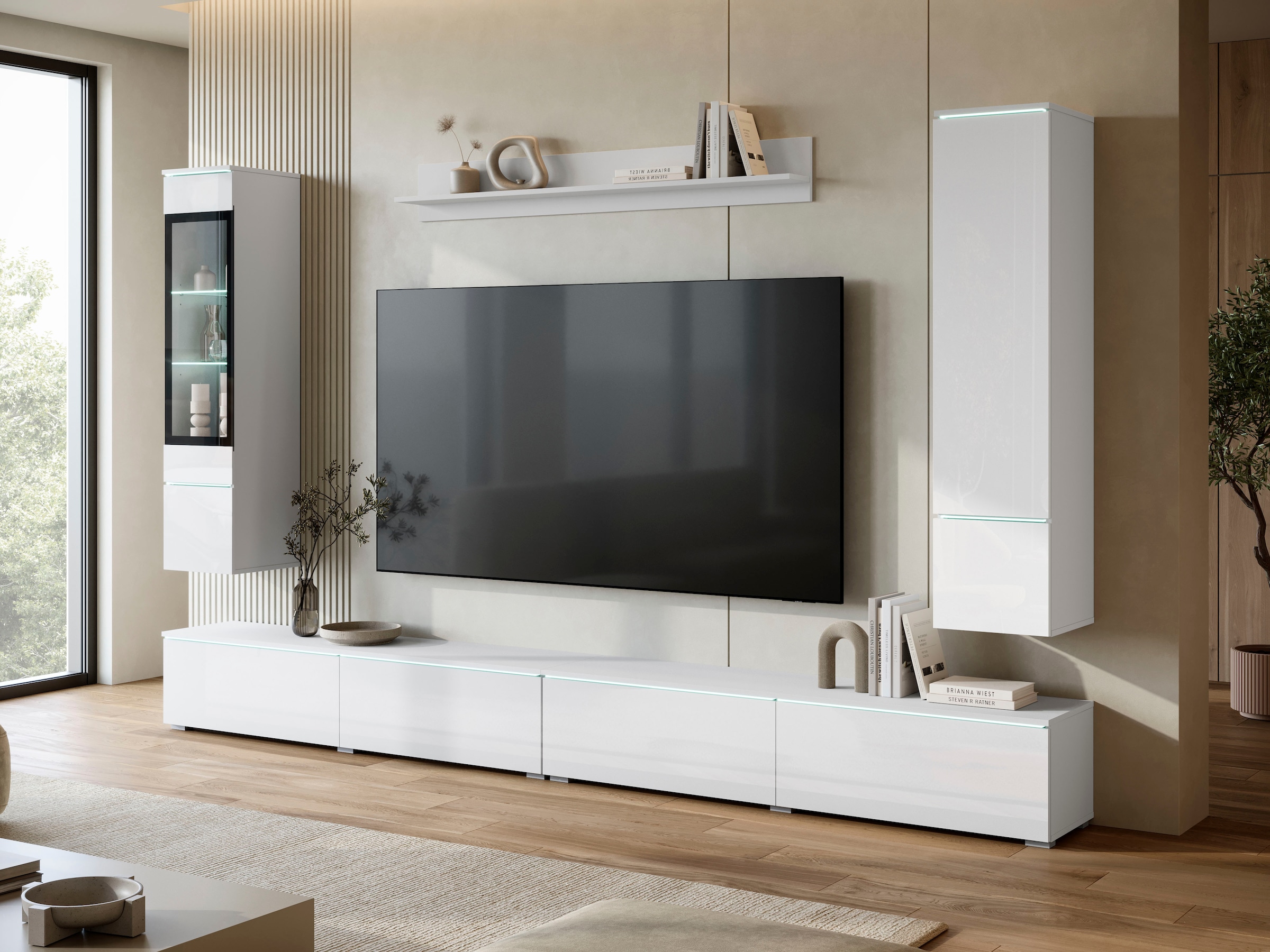 Home affaire Wohnwand »Vera, Breite 300 cm« Komplett-Set, 5 Stk. tlg.