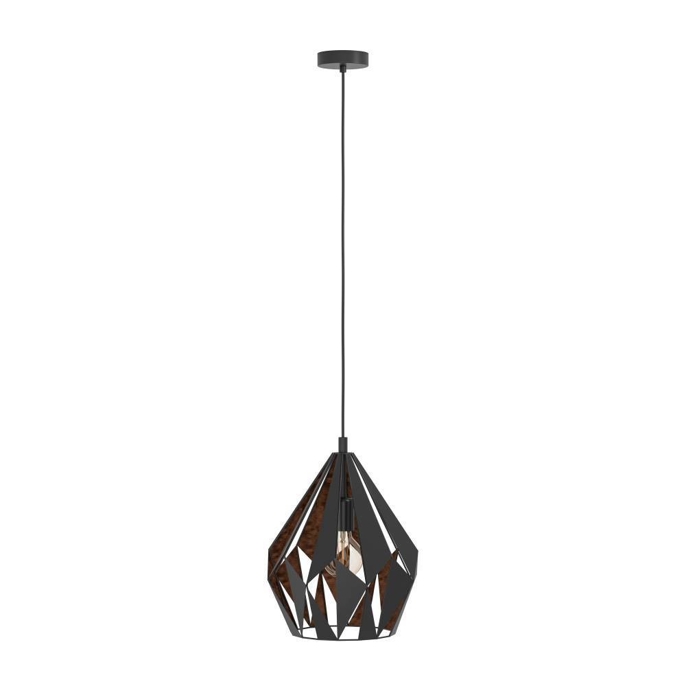 EGLO Pendelleuchte »CARLTON 1« E27 Vintage Pendellampe, 1 flammig, Drahtgeflecht, Industrial, 110x31cm