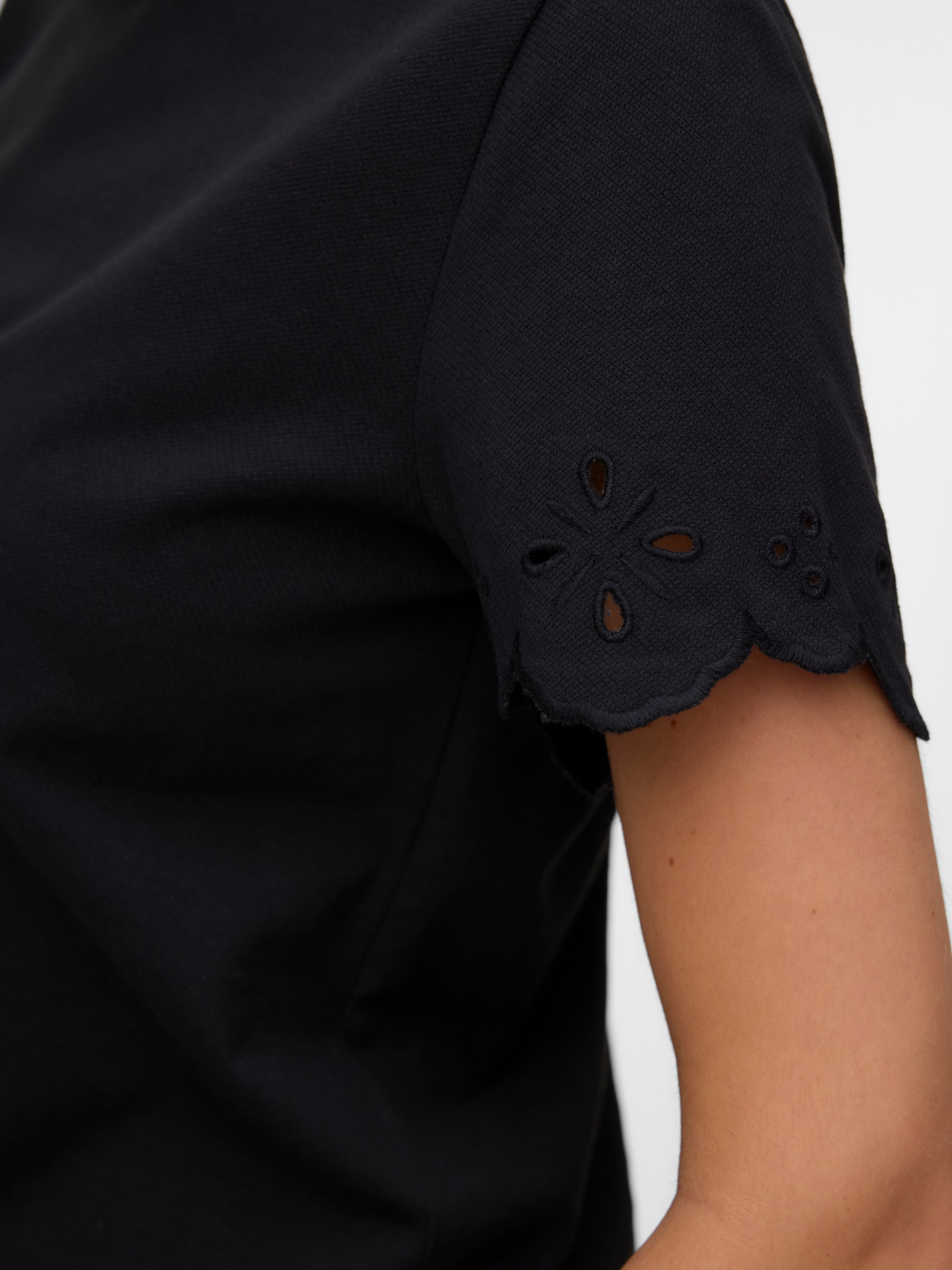 Vero Moda Kurzarmshirt »VMLOUISE SS TOP JRS« Baumwolle, regular fit