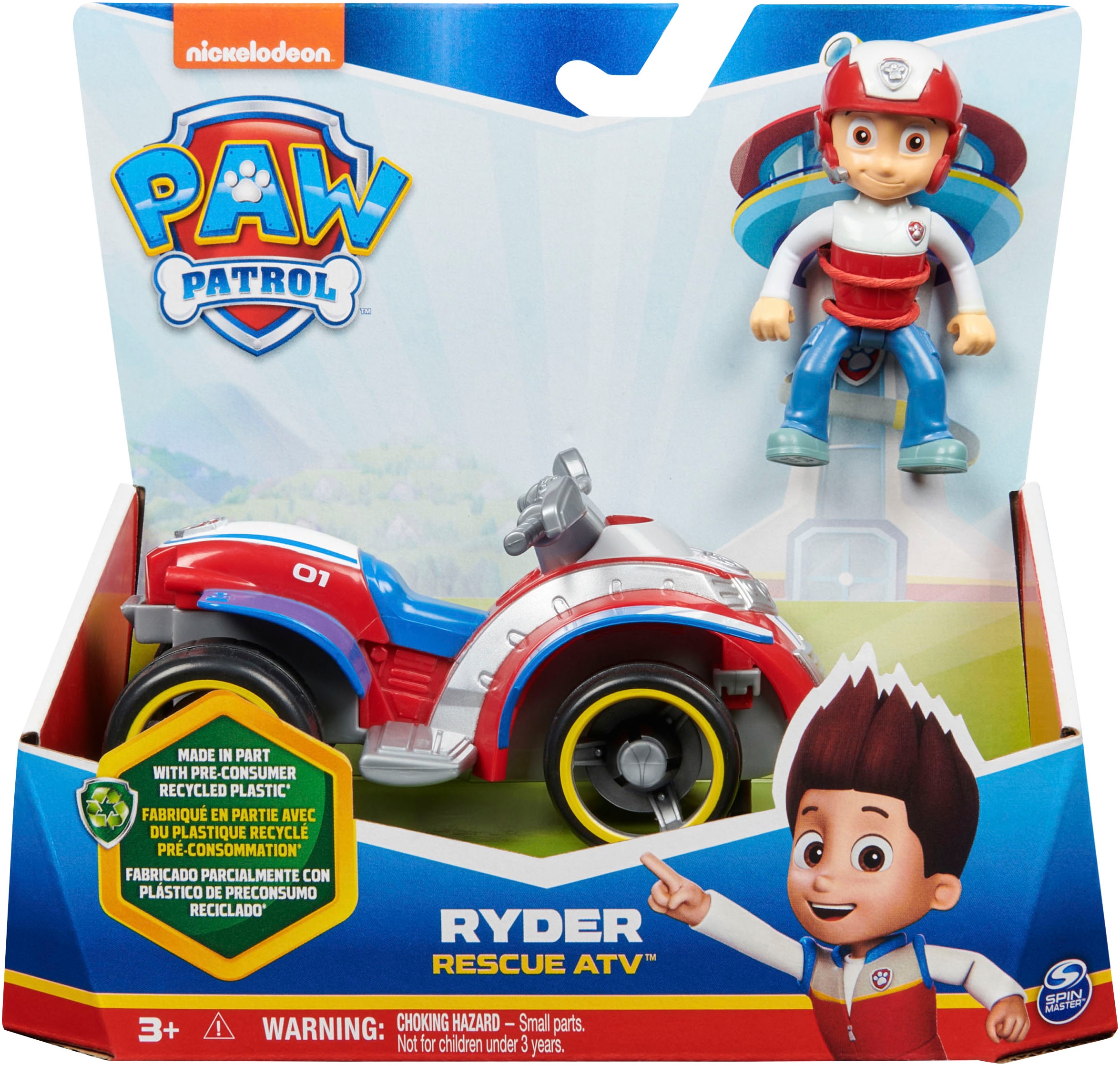 Spin Master Spielzeug-Auto »Paw Patrol - Sust. Basic Vehicle Ryder«, zum Teil aus recycelten Material