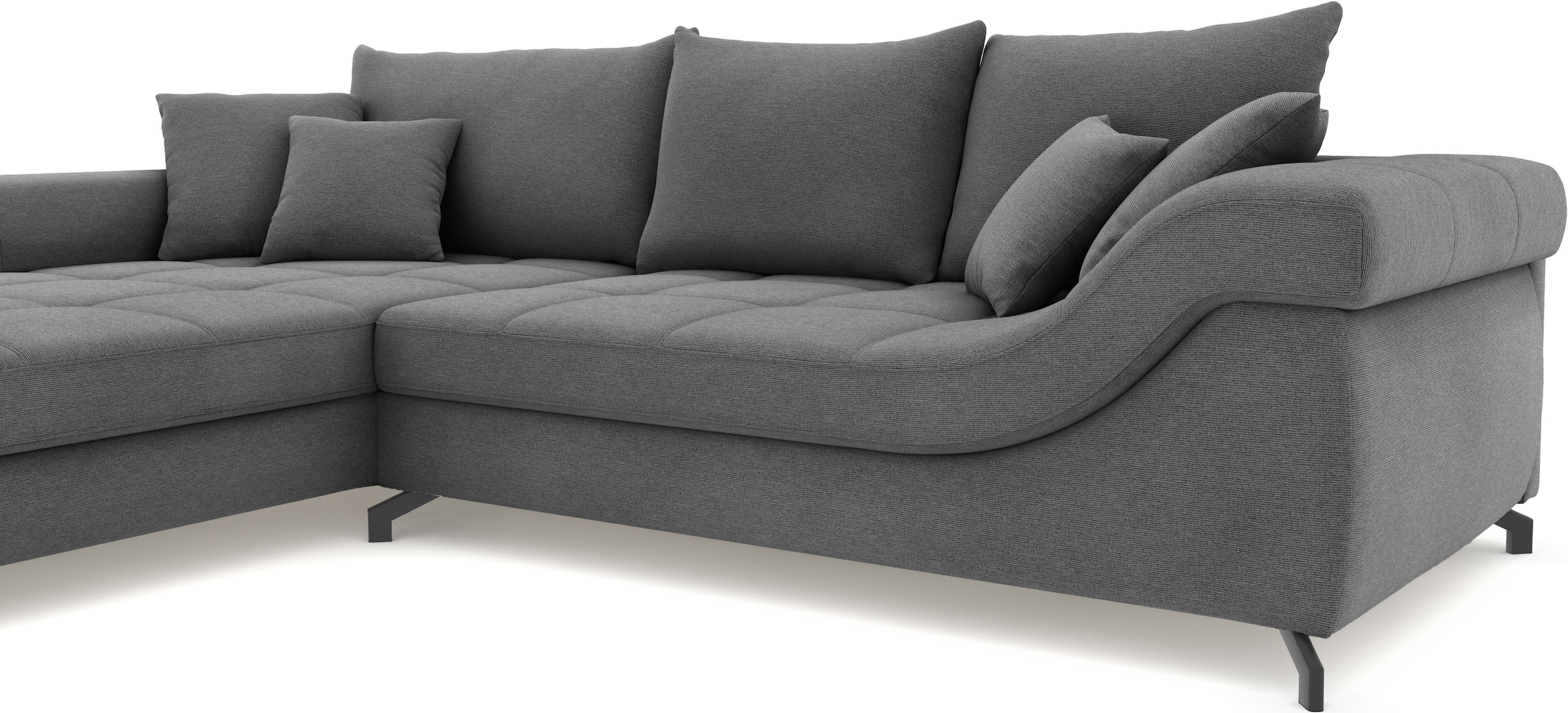 Mr. Couch Ecksofa »Taylor, L-Form, wahlweise mit Kaltschaum« mit Kaltschaum bis 140 kg pro Sitzplatz belastbar