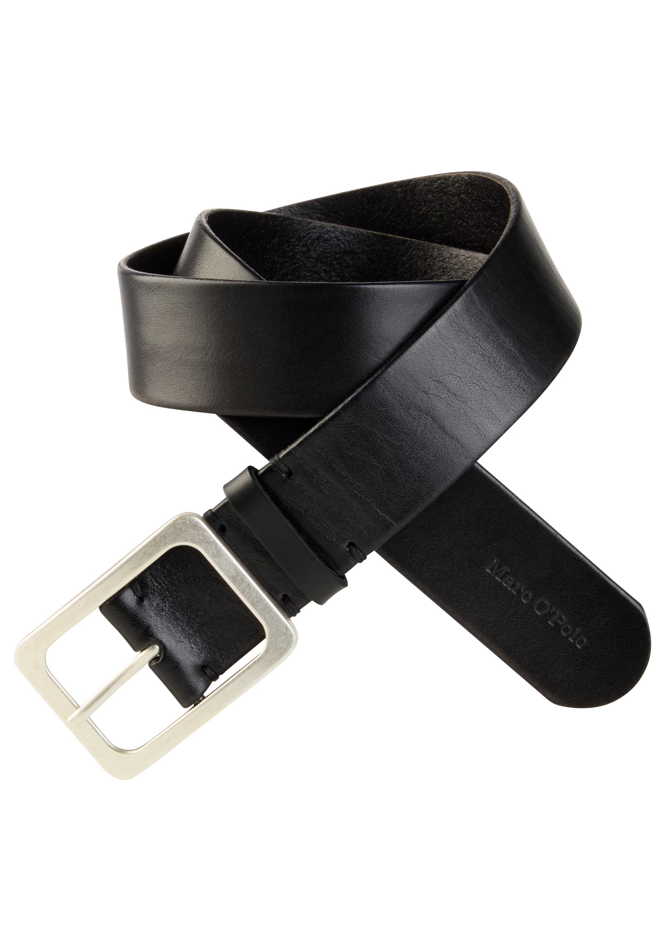 Marc O'Polo Ledergürtel Breite ca. 4 cm,  in schlichtem, klassischem Design