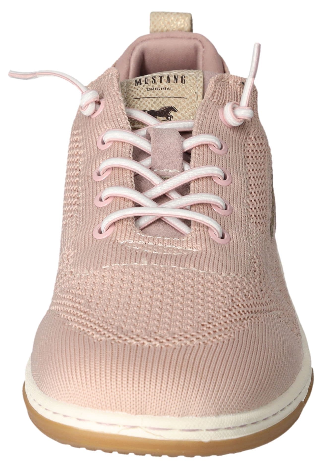 Mustang Shoes Slip-On Sneaker, Freizeitschuh, Halbschuh, Schlupfschuh, mit Elastik-Schnürsenkel