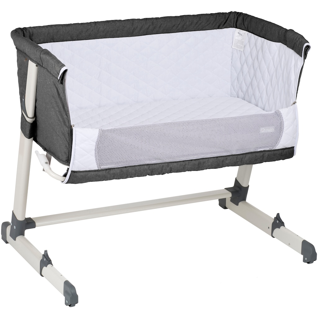 BabyGo Beistellbett »Together, dark grey«, faltbar