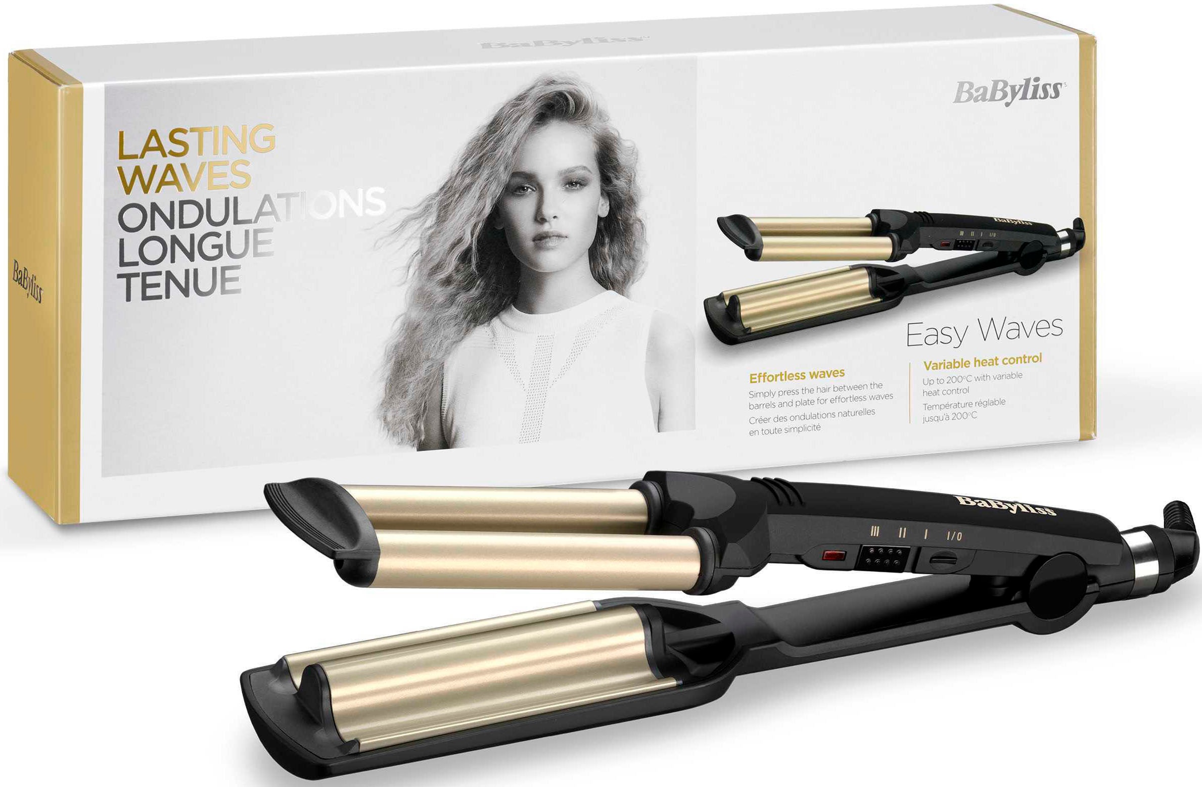 Babyliss Welleneisen »C260E Easy Waves« Titanium-Keramik-Beschichtung in grau