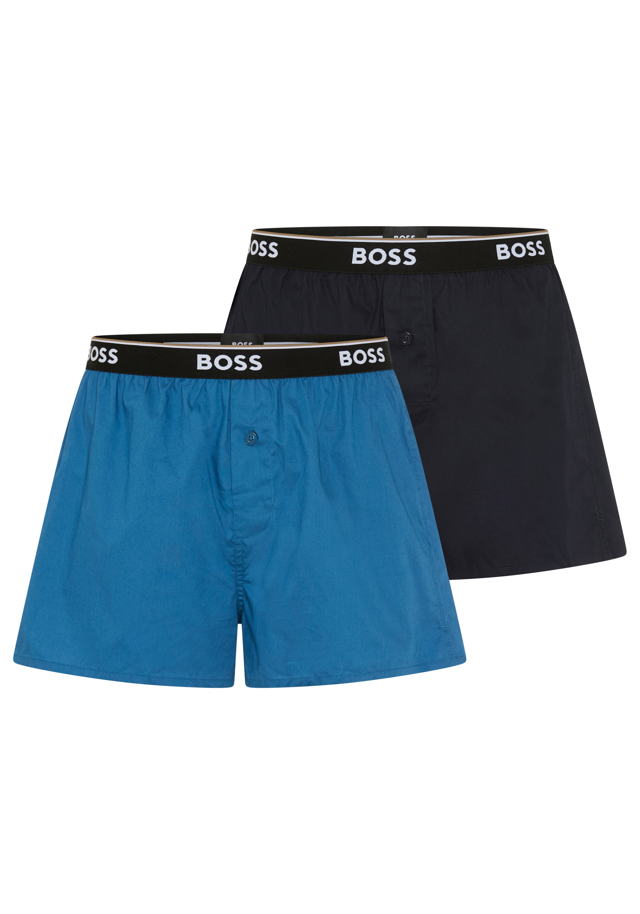 BOSS Pyjamashorts  aus Baumwolle, elastischer Bund