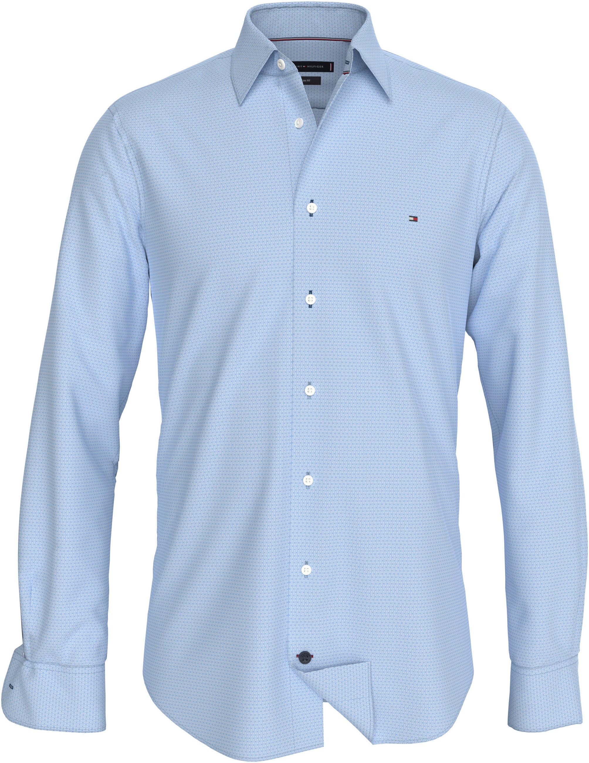 Tommy Hilfiger Businesshemd »CL STRETCH GEO PRINT SF SHIRT«, mit Minimal-Print
