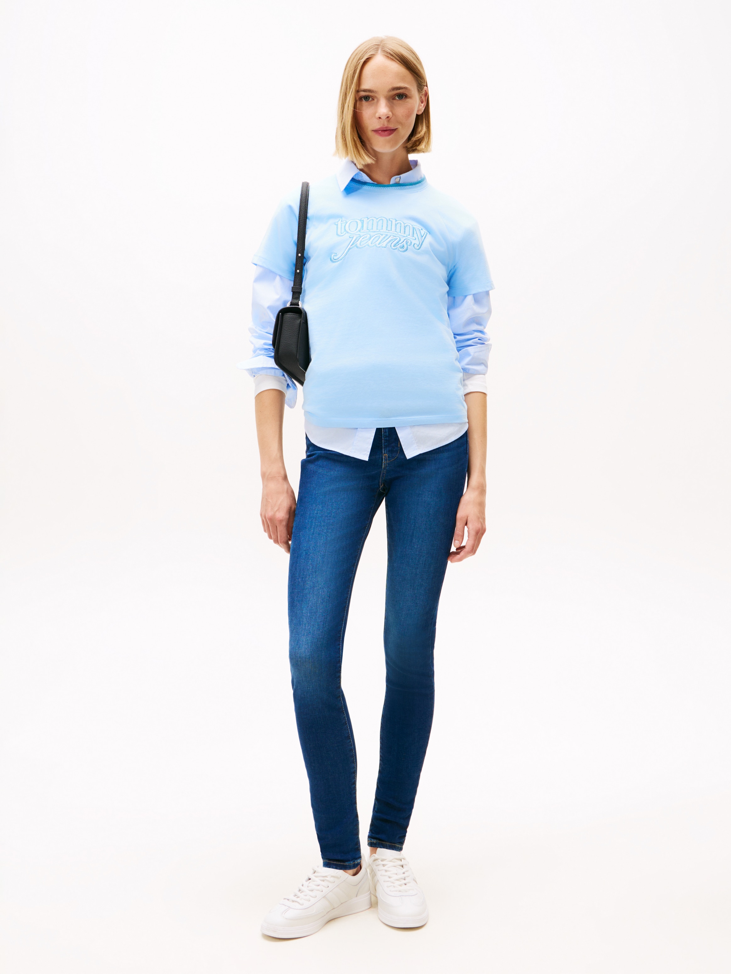 Tommy Jeans Skinny-fit-Jeans »Sylvia High Rise Skinny« mit Logo-Badge