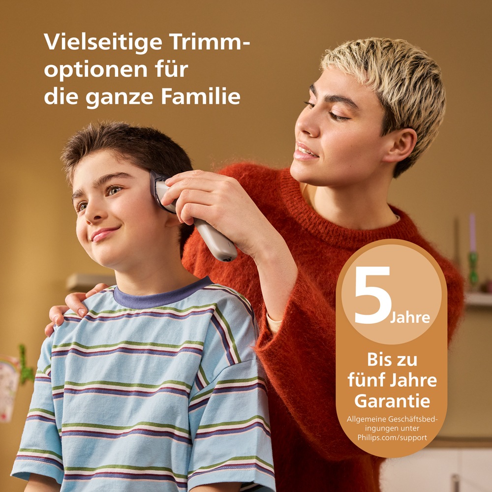 Philips Haarschneider »Serie 5000 HC5733/15« 2 Aufsätze 16 Längeneinstellungen, Turbo Modus und PowerAdapt Sensor