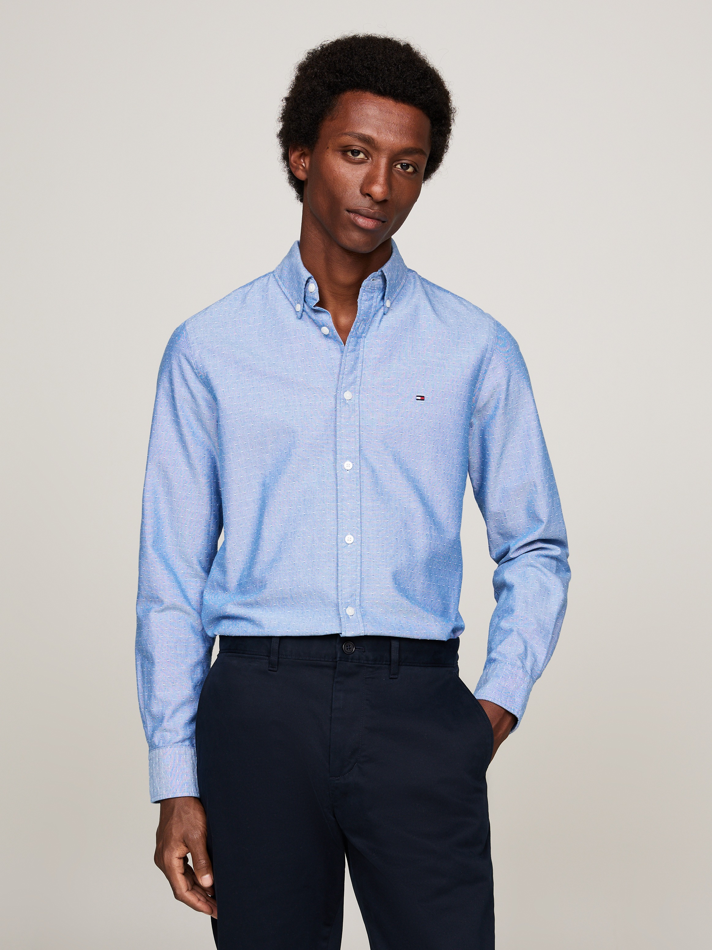 Tommy Hilfiger Langarmhemd »OXFORD DOBBY SF SHIRT«