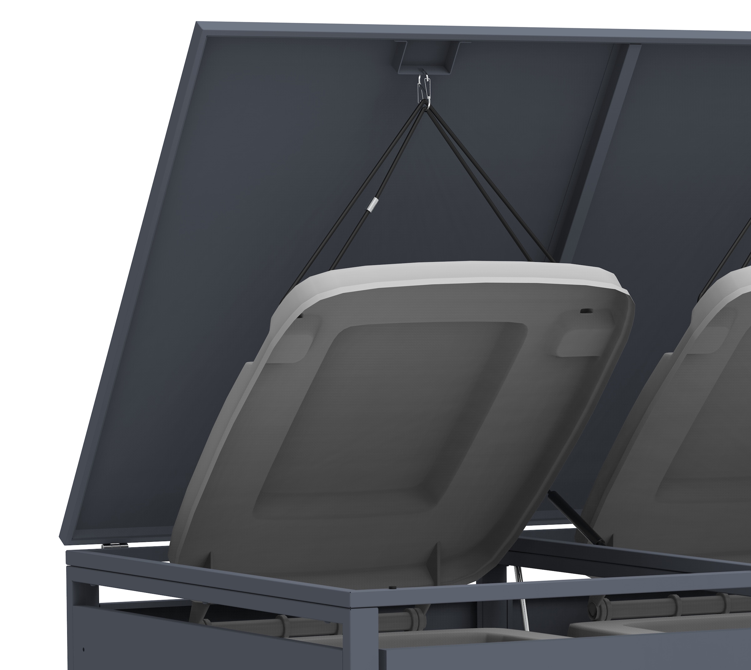 WESTMANN Mülltonnenbox »Pedura 2« BxTxH: 132x80x116 cm, für 2x240 L Mülltonnen