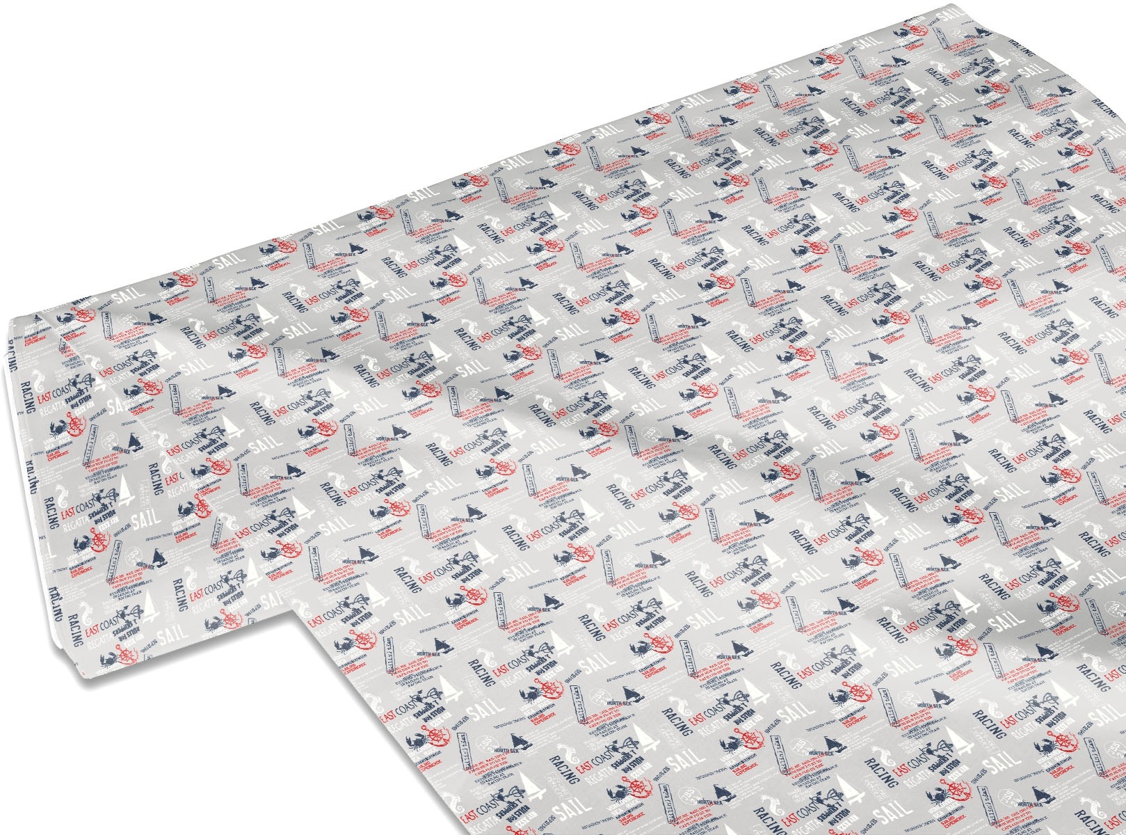 my home Stoff »maritime Motive«, (1 St., Marine Pattern), Meterware, Breite 140cm