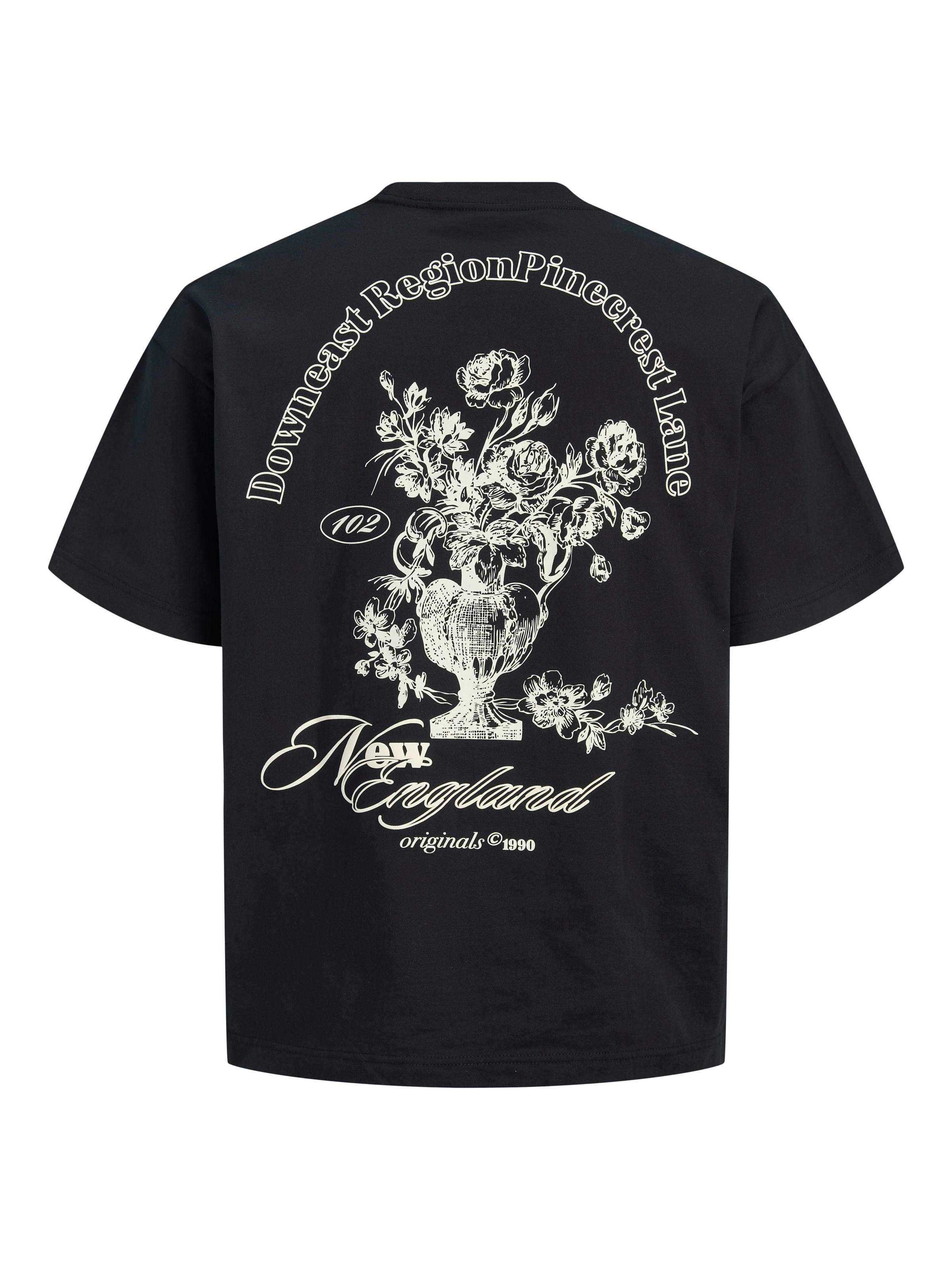 Jack & Jones Kurzarmshirt »JORMAINE BACK TEE SS CREW NECK SN« Baumwolle, relaxed fit