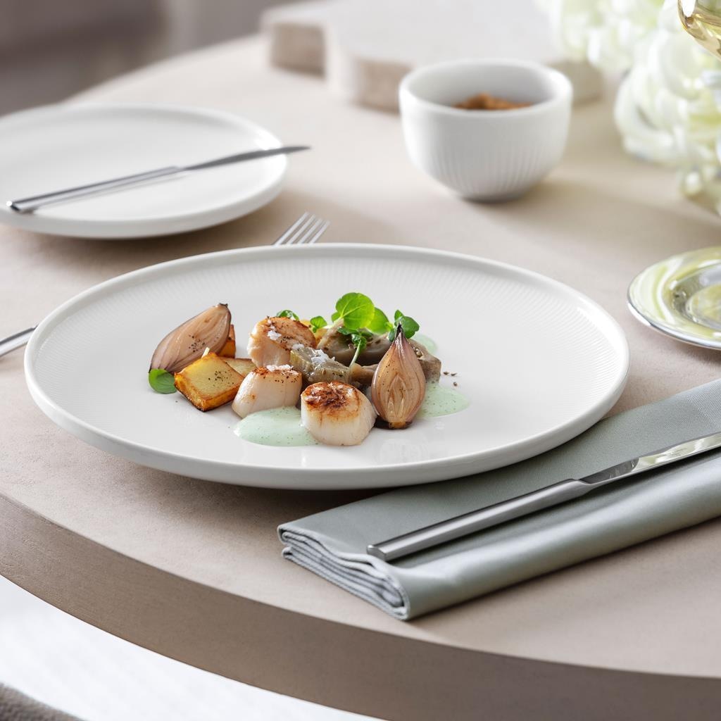Villeroy & Boch Geschirr-Set »Einsteiger-Set Afina 8er Set weiß« Spülmaschinengeeignet, Mikrowellenfest