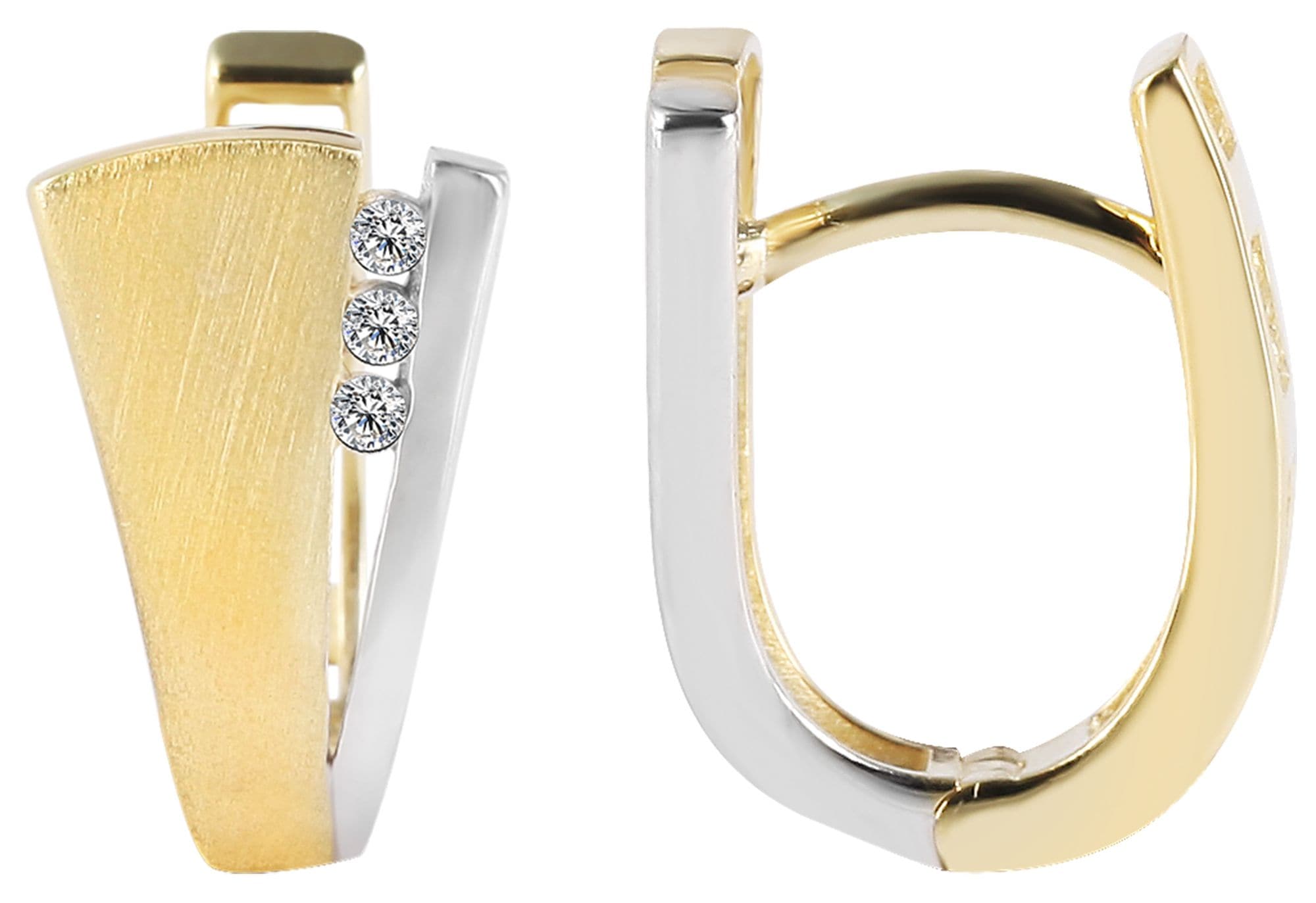 Adelia´s Paar Ohrstecker »Damen Ohrringe ¿ Ohrstecker aus 333 Gold mit Zirkonia«