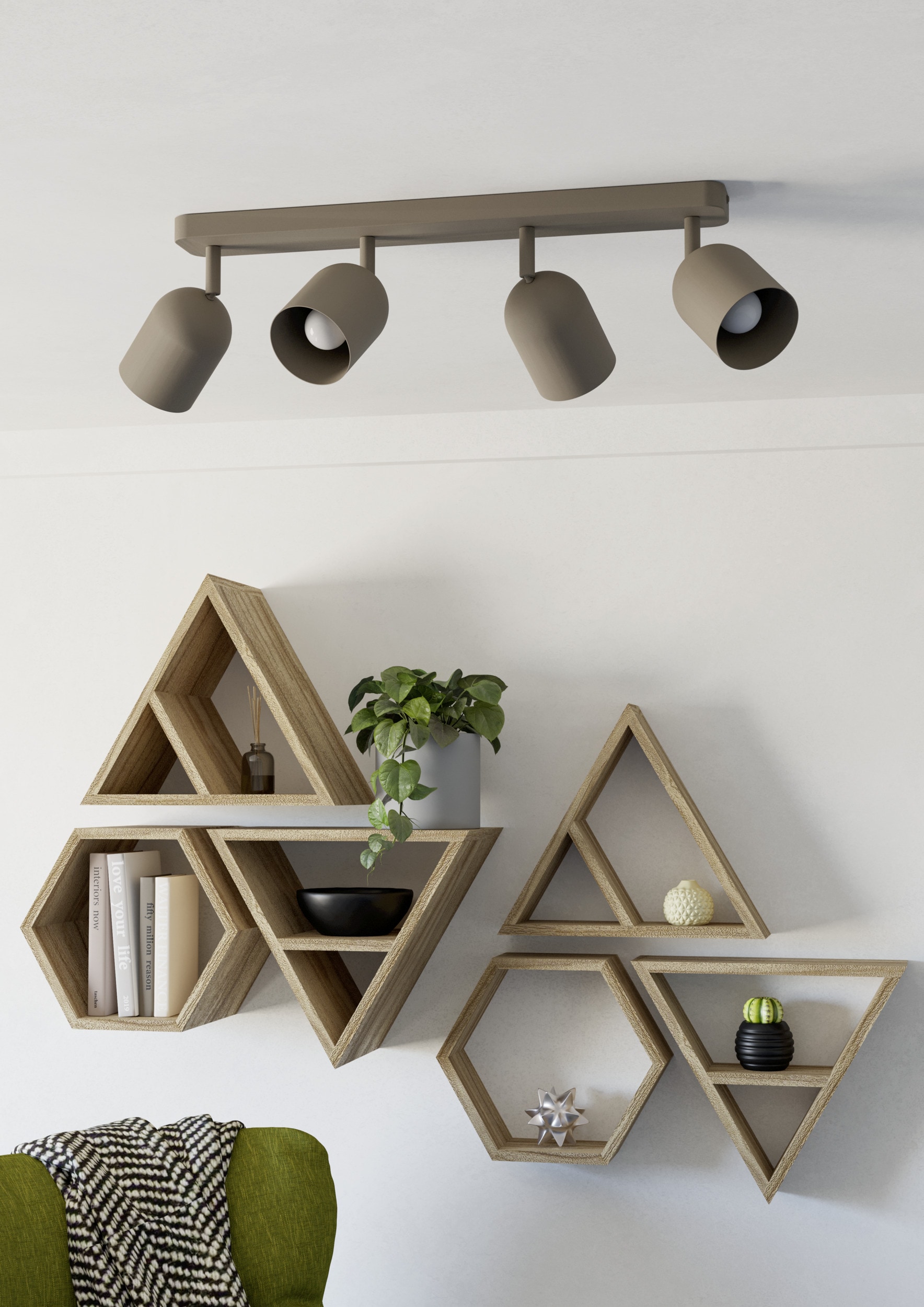 EGLO Deckenleuchte »TILSTON Spotlampe - Stahl - E14 - 4X40W - IP20« E14 1 Stk. Deckenlampe, Deckenstrahler, Strahler, L58 x B8 x H20,5 cm