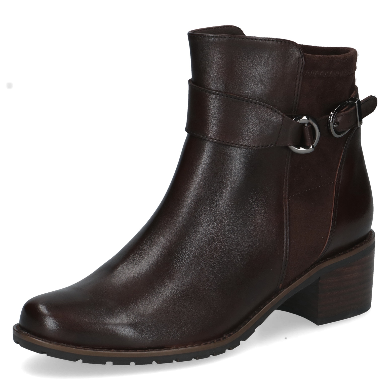 Caprice Stiefelette  Blockabsatz, Ankleboots mit Zierschnalle, bequeme Weite