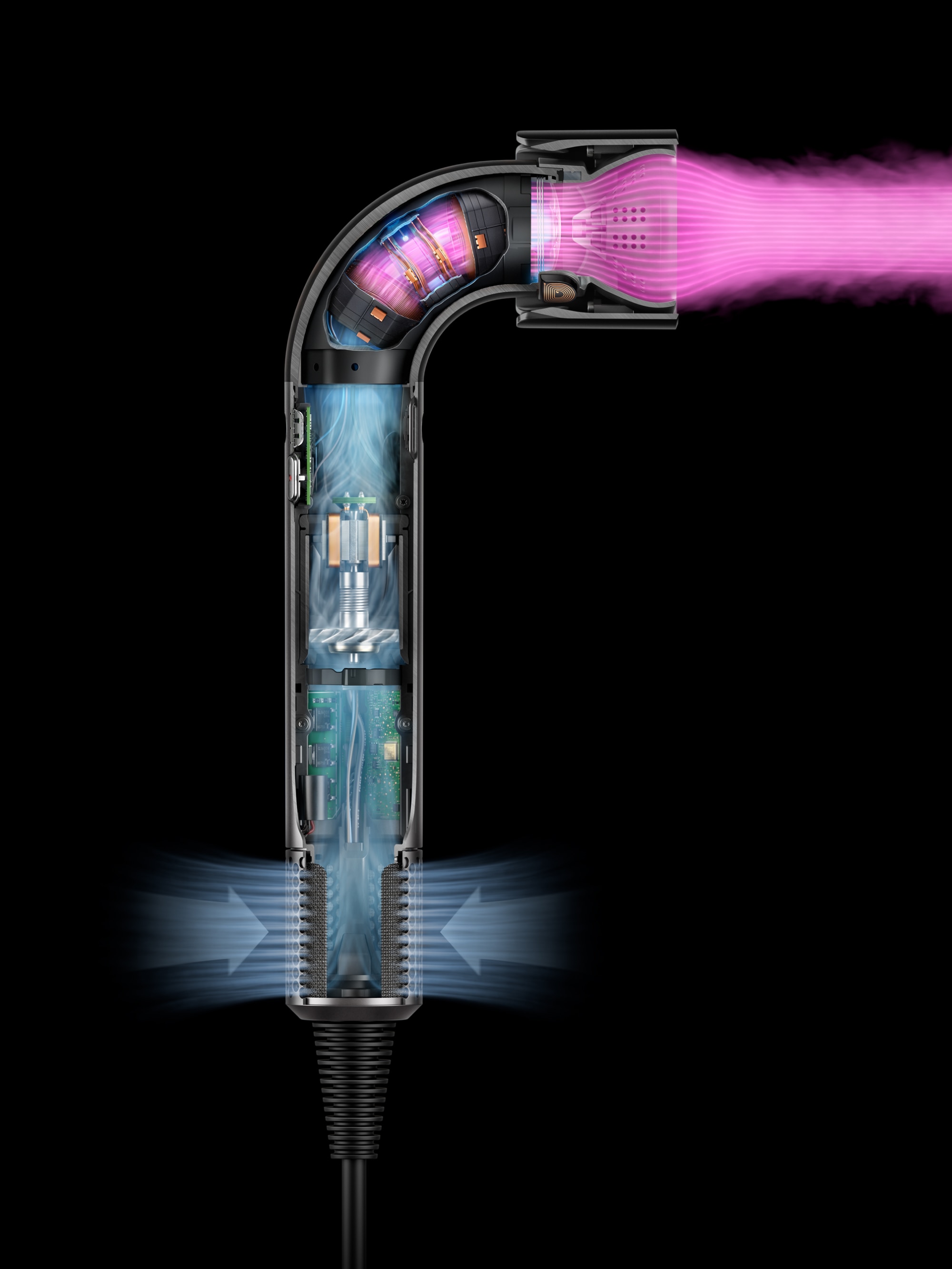 DYSON Haartrockner »Dyson Supersonic r™ Straight+Wavy Ceramic Pink/Roségold« 1.700 W 5 Aufsätze Leistungsstärkster und zugleich leichtester Haartrockner.