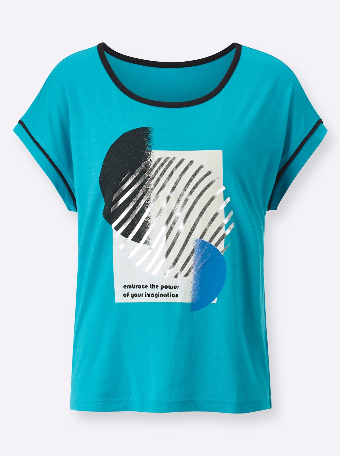 Inspirationen Kurzarmshirt »Rundhals-Shirt«, (1 tlg.)