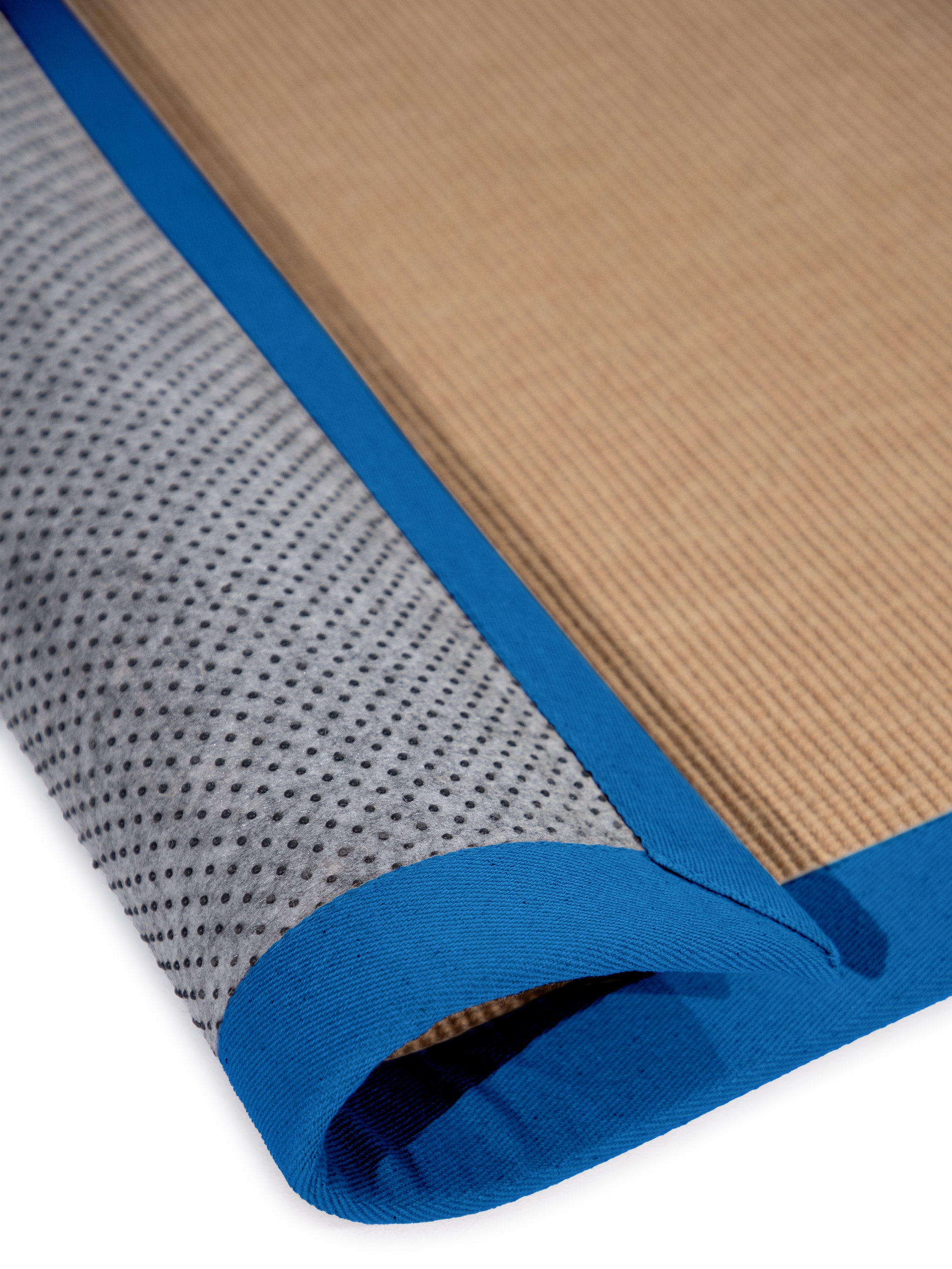 carpetfine Läufer »Sisal«, rechteckig, 5 mm Höhe, mit farbiger Bordüre, Anti Rutsch Rückseite
