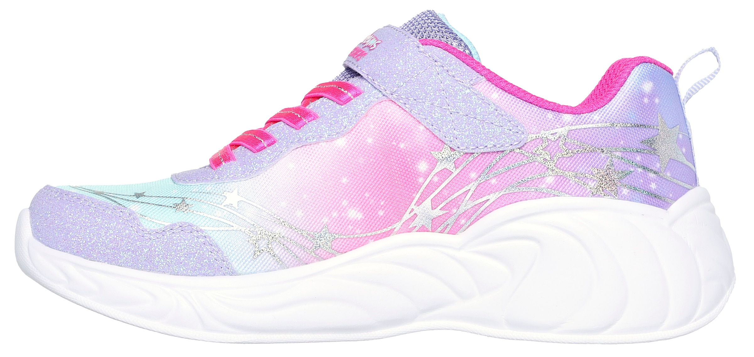 Skechers Sneaker »UNICORN DREAMS«, Blinkschuh, Klettschuh, Kinderschuh mit Gummizug und Klettriegel