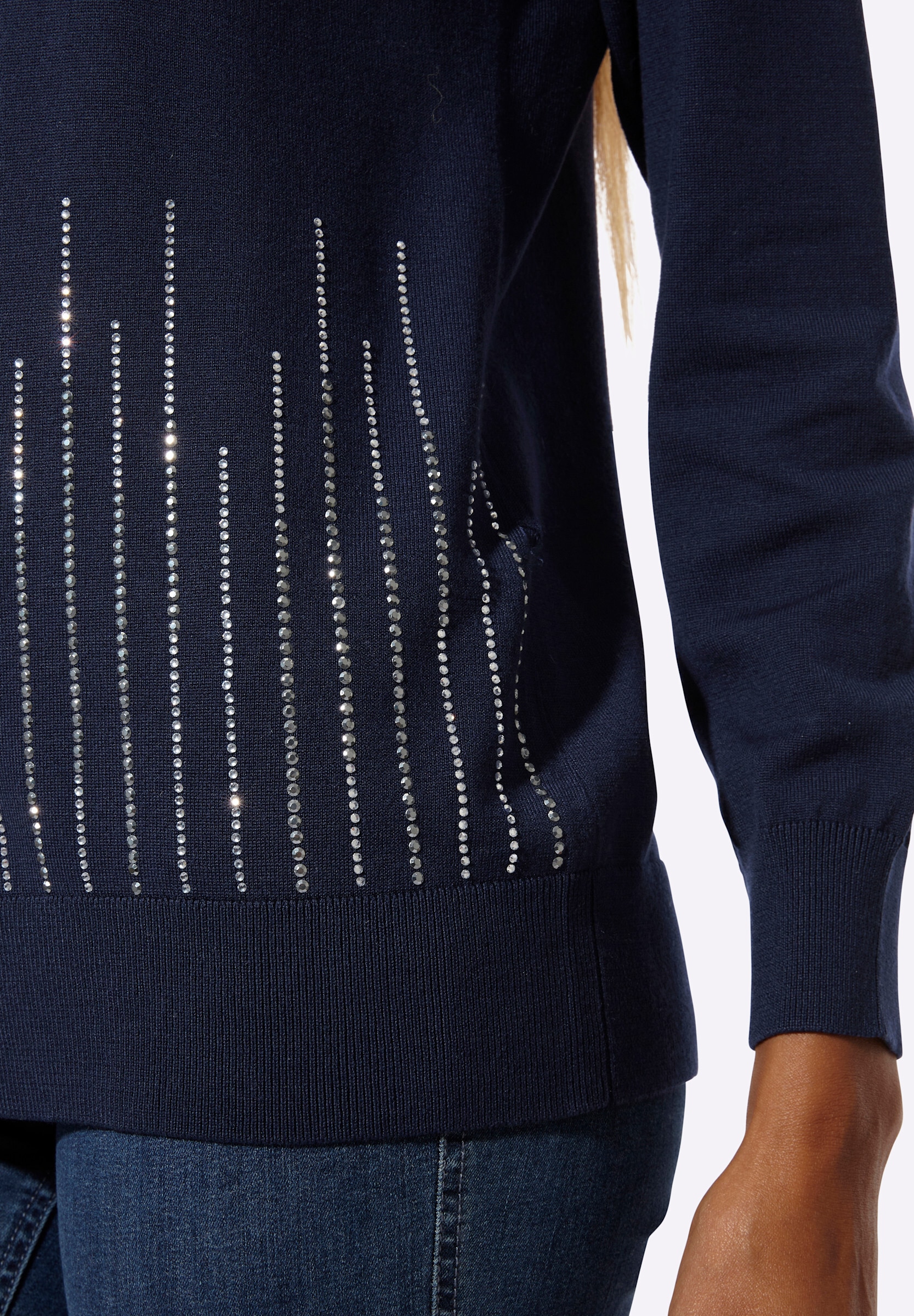 creation L Longpullover »Lyocell-Mix-Pullover Langarm-Pullover mit U-Boot-Ausschnitt«