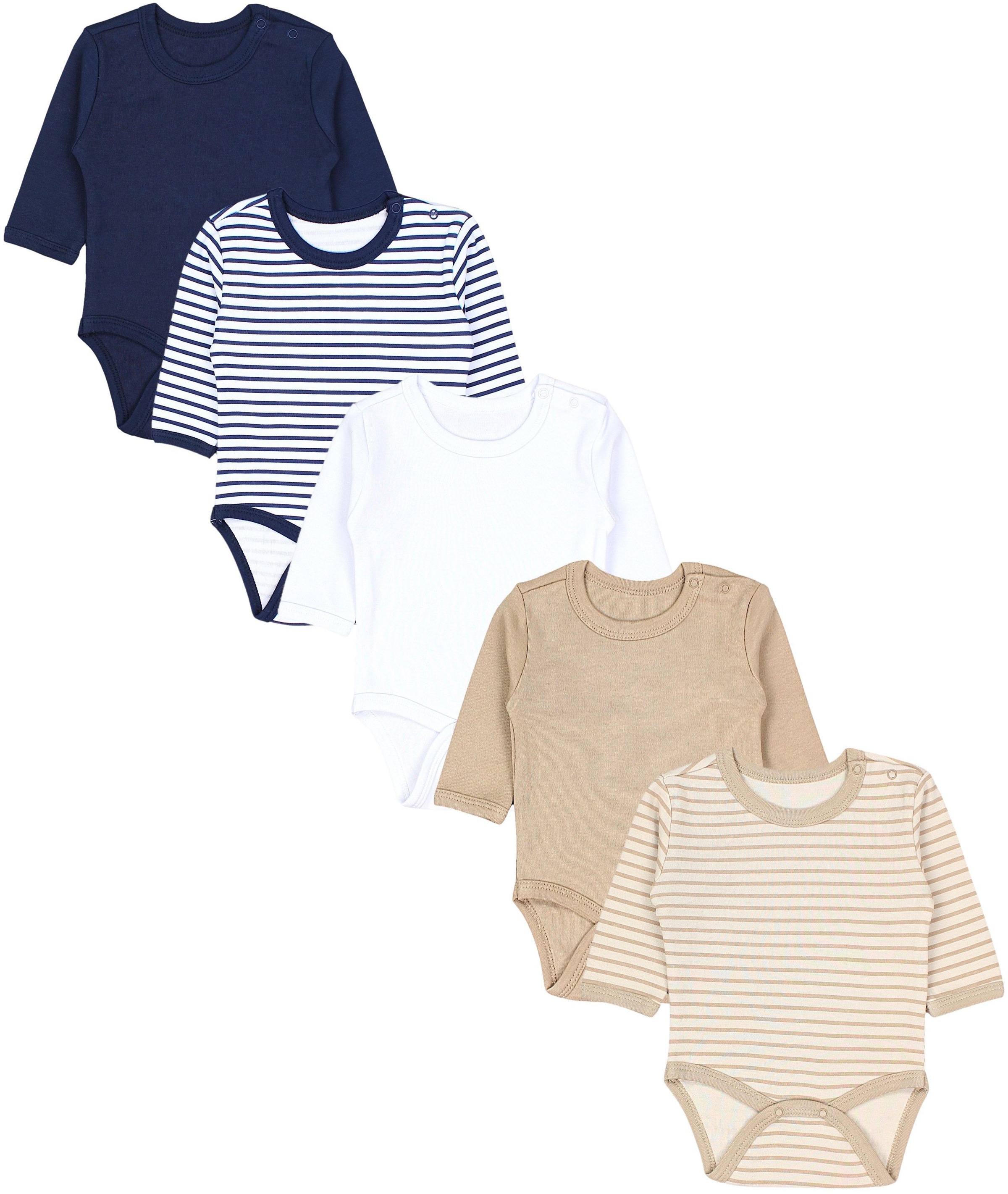 TupTam Langarmbody »Body Unisex Langarm Body mit Aufdruck Spruch 5er Pack«