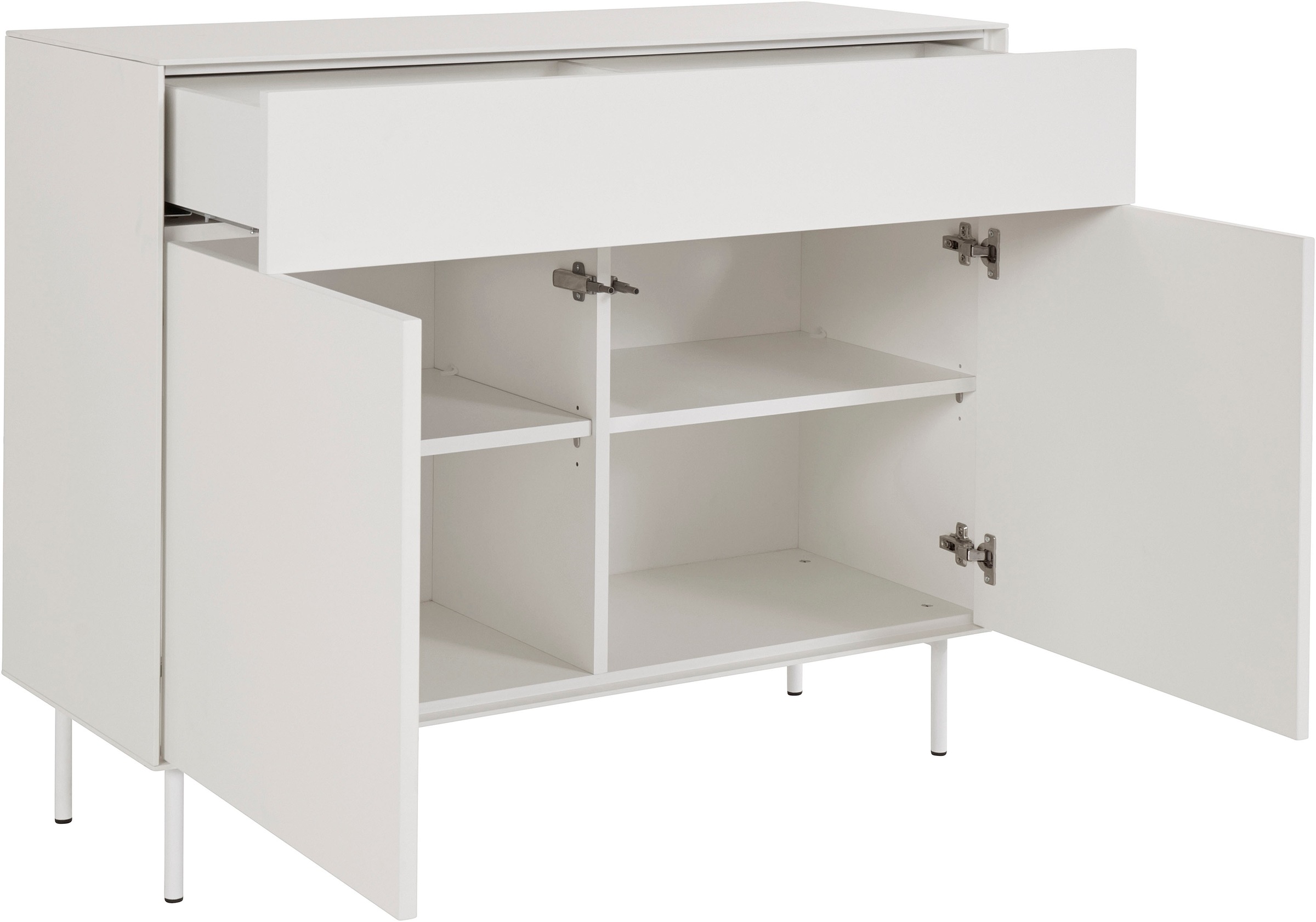 LeGer Home by Lena Gercke Sideboard »Essentials«, Breite: 112cm, MDF lackiert, Push-to-open-Funktion