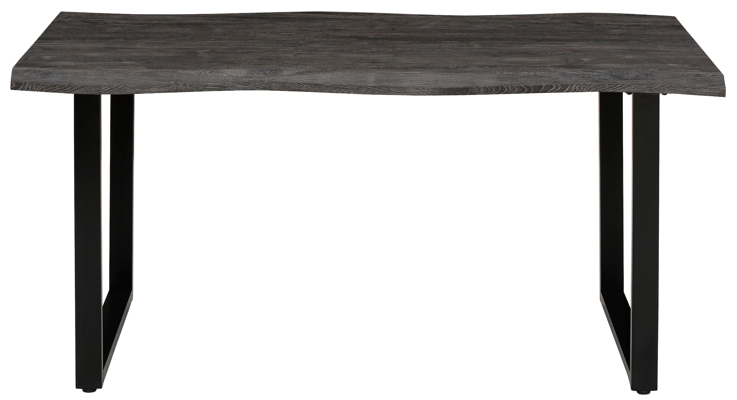 HELA Esstisch »GISELLE Baumkantentisch, Küchentisch, TOPSELLER!«, Kufengestell Metall, Industrial Design, 140 - 200 cm Breite, 2 Farben