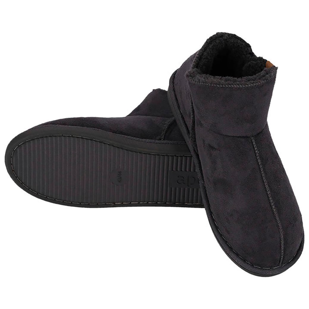 Apollo Hausschuh »LADIES HOME BOOTS SUEDE«, mit Logoprägung und kuscheligen, wärmenden Innenfutter
