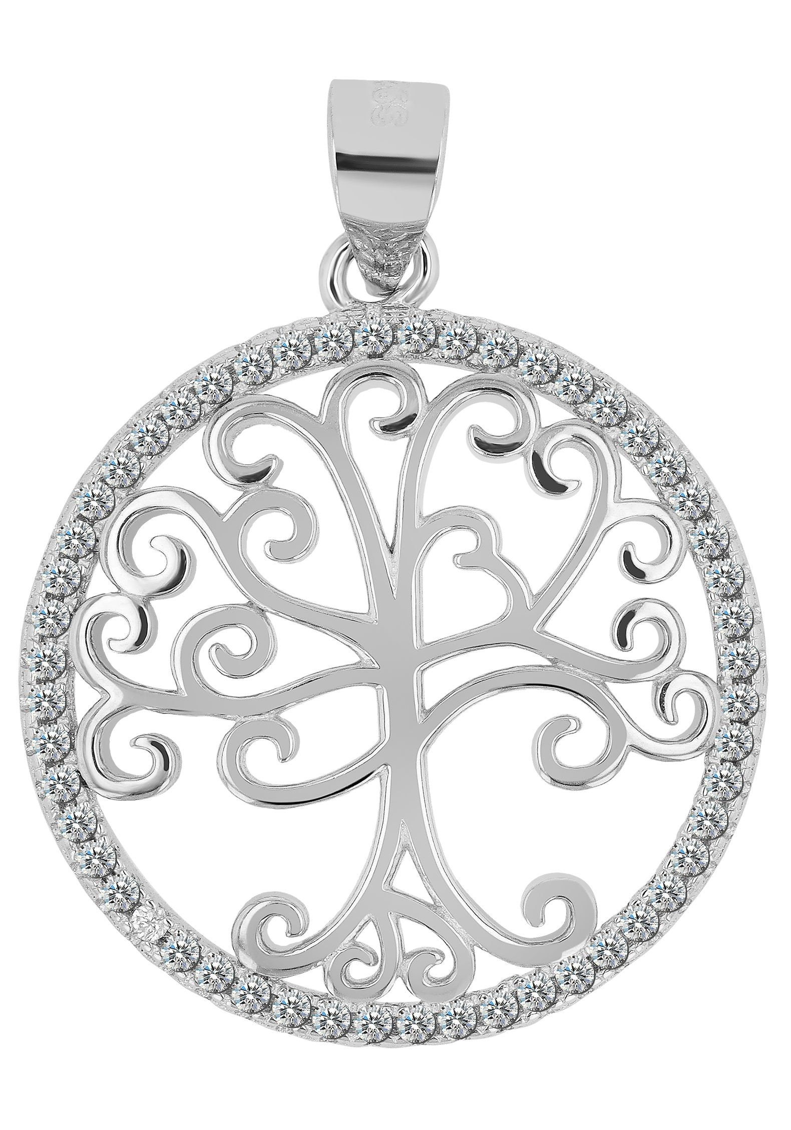 AKZENT Amulett »"Kadidja" aus 925 Sterlingsilber, rhodiniert, langlebig«