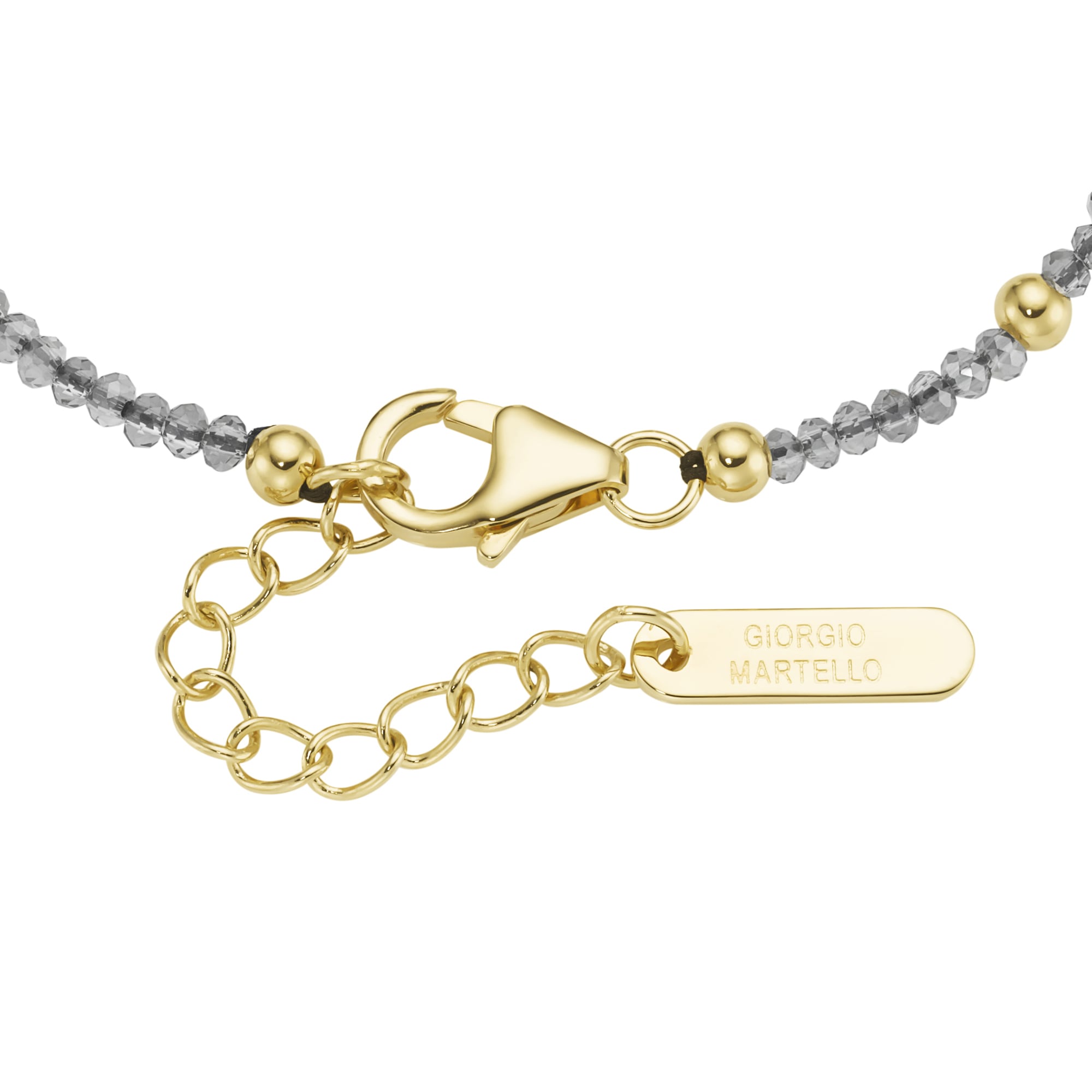 GIORGIO MARTELLO MILANO Armband »Armband mit Süßwasser-Perlen und Ziersteinen, Silber 925«