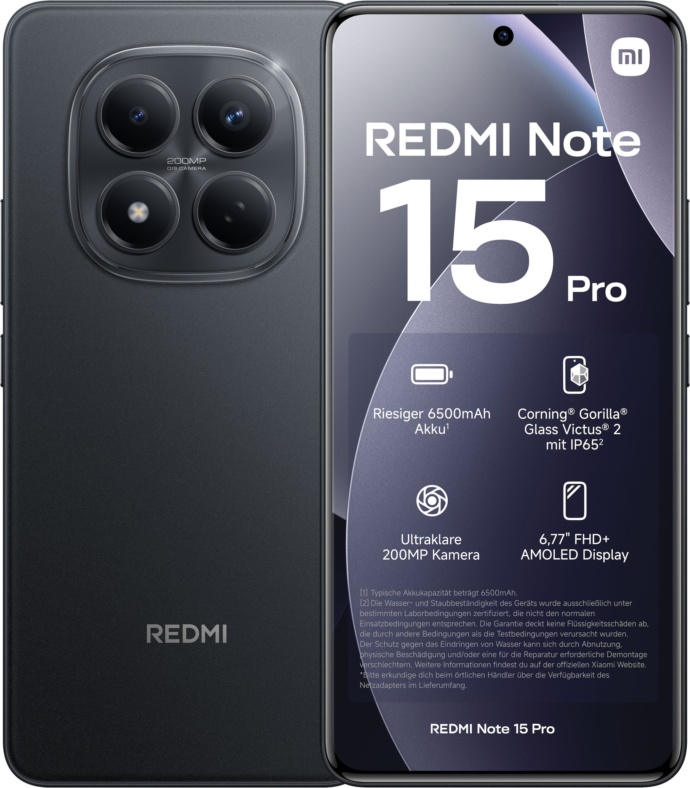 Xiaomi Smartphone »Redmi Note 15 Pro 8+256« Black