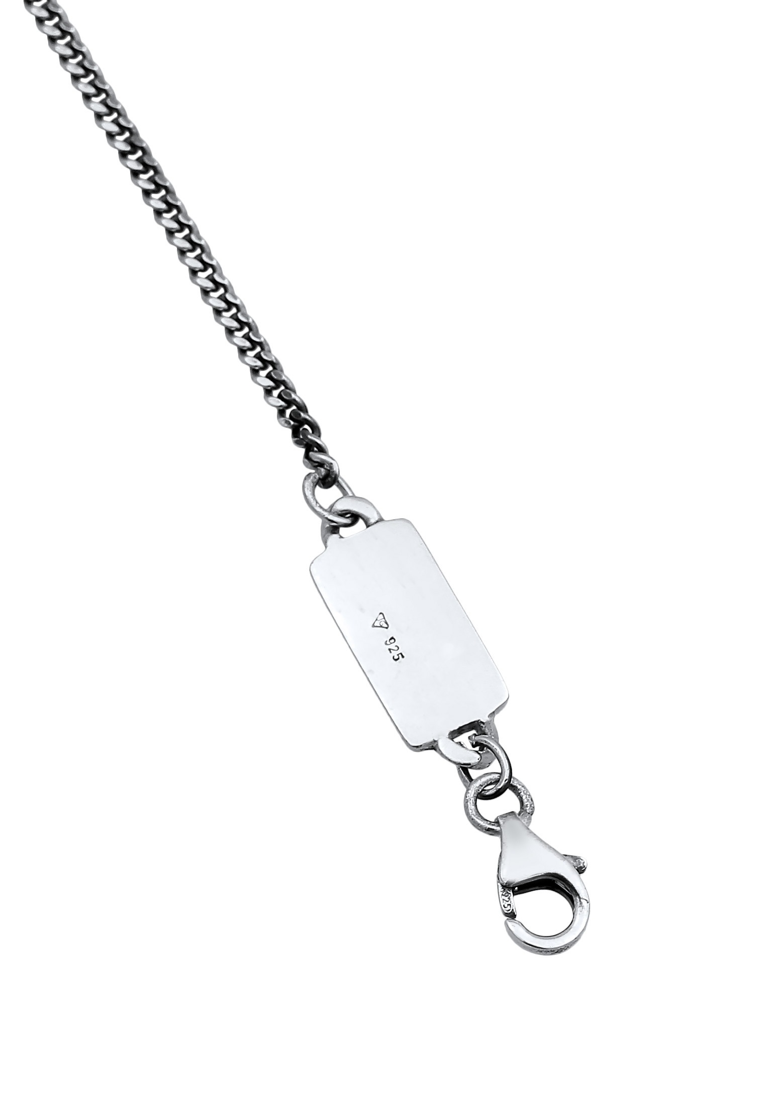 Kuzzoi Silberkette »Halskette Herren Panzerkette Basic Fein 925 Silber«