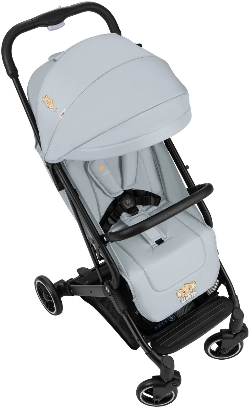 Hauck Kinder-Buggy »Travel N Care, Simba grey«, 25 kg, leicht; bis 22 kg belastbar; inkl. Schulter-Tragegrut