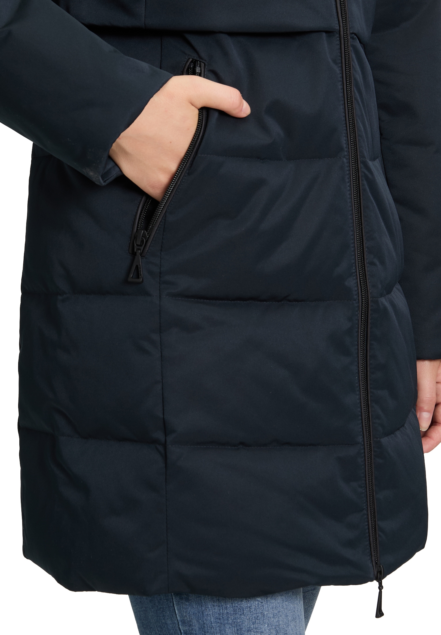 Amber & June Winterjacke »Wintermantel mit Kapuze«